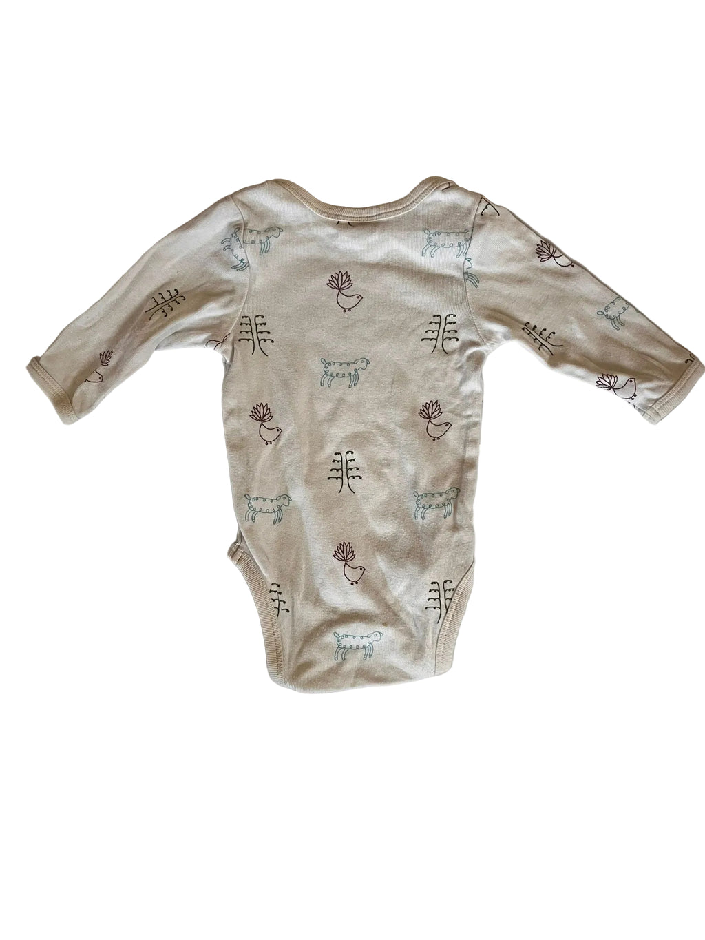 Nature Baby long-sleeve Fantail onesie