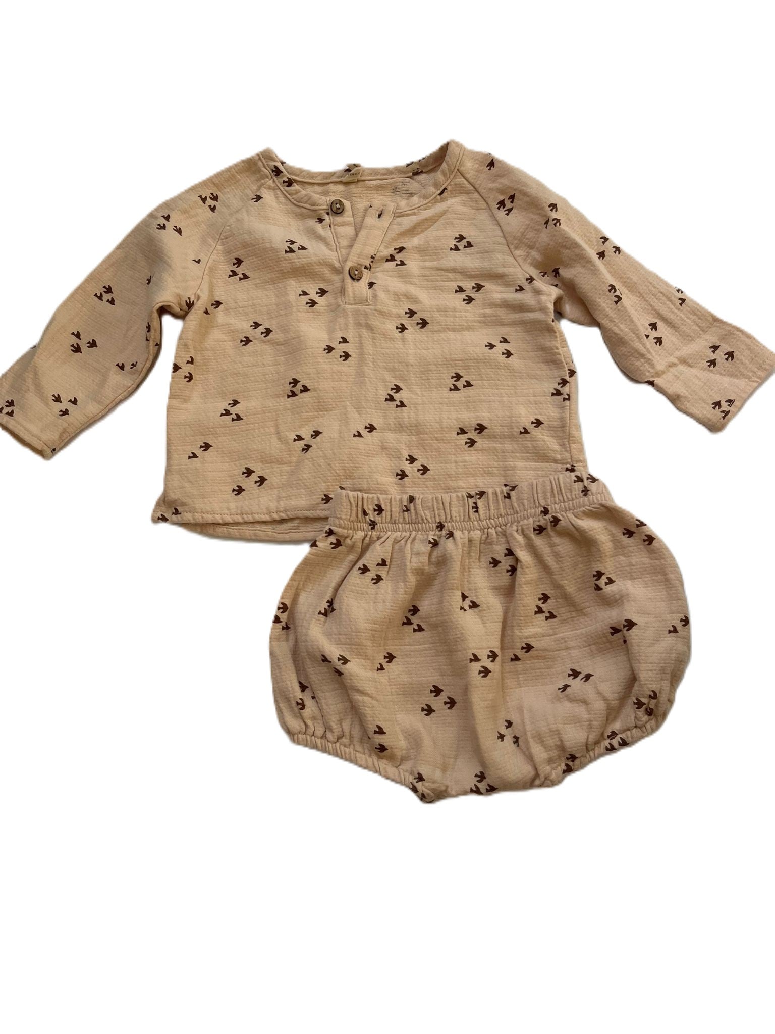 Quincy Mae Long-sleeve Bloomer set