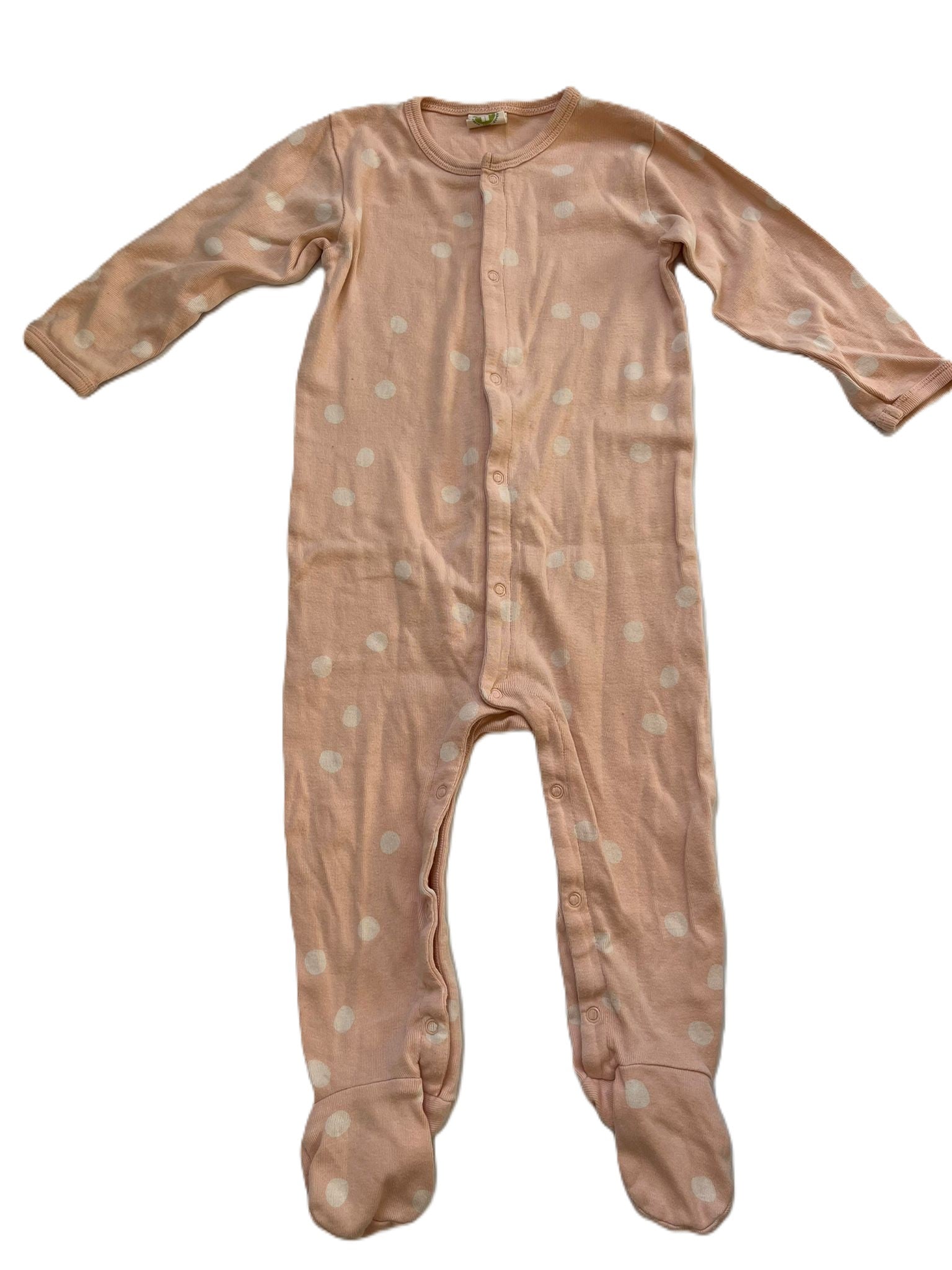 Nature Baby polka dot sleepsuit