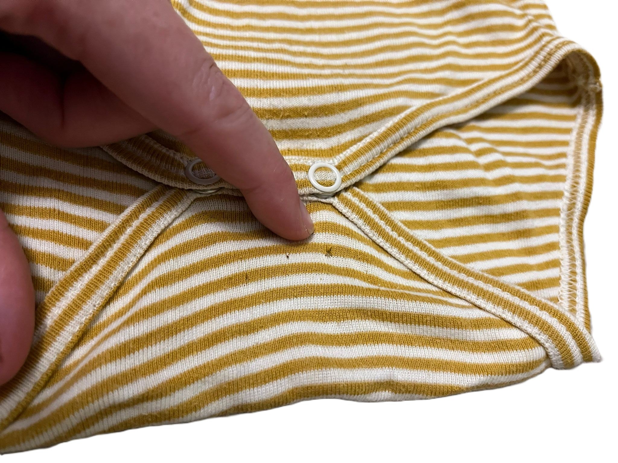 Nature Baby Yellow striped onesie