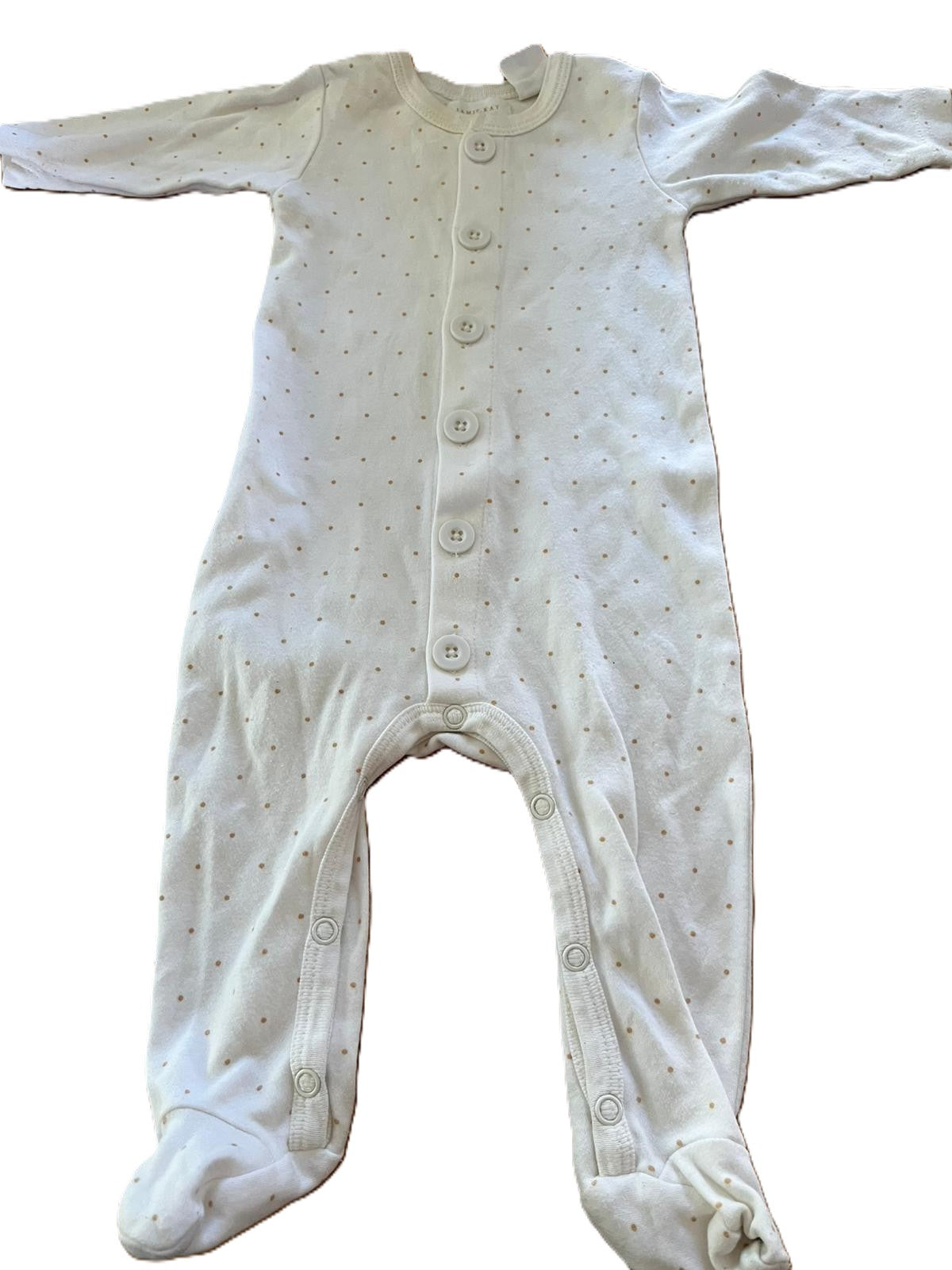 Jamie Kay Polka dot Sleepsuit (0-3mon)