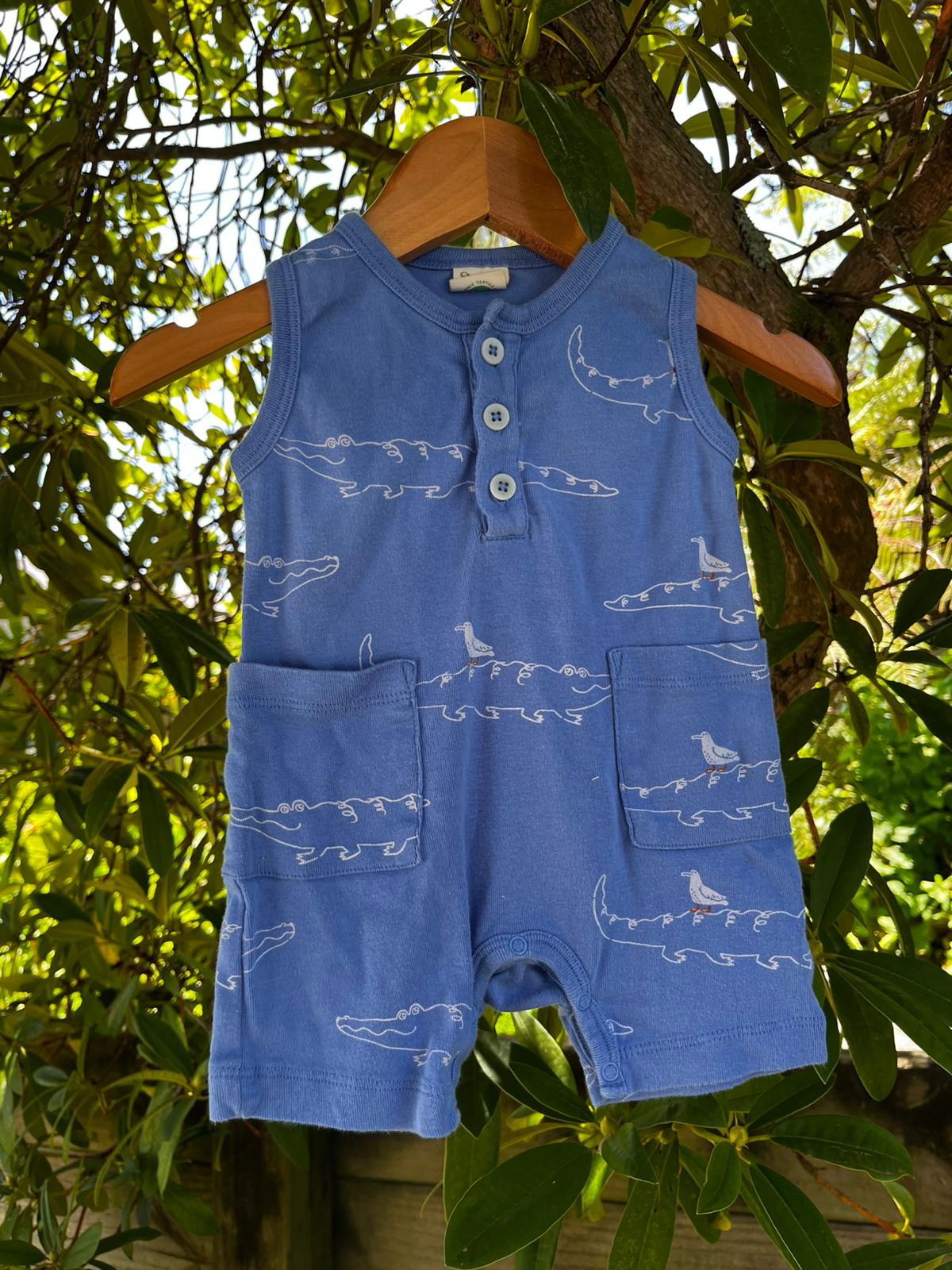 Nature Baby Crocodile Playsuit (3-6 mon)