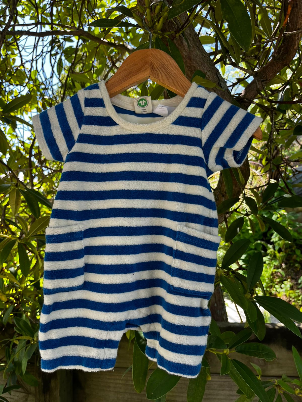 Nature Baby Terrycloth Playsuit (3-6mon)