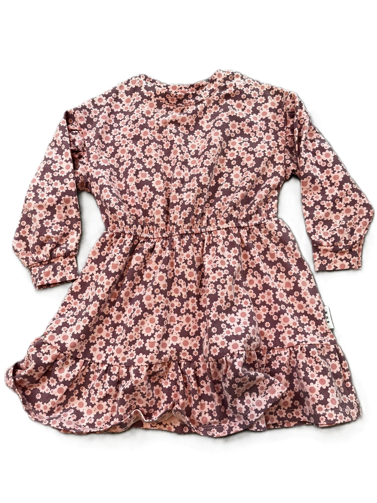 HUXBaby Purple Floral Dress (3yrs)