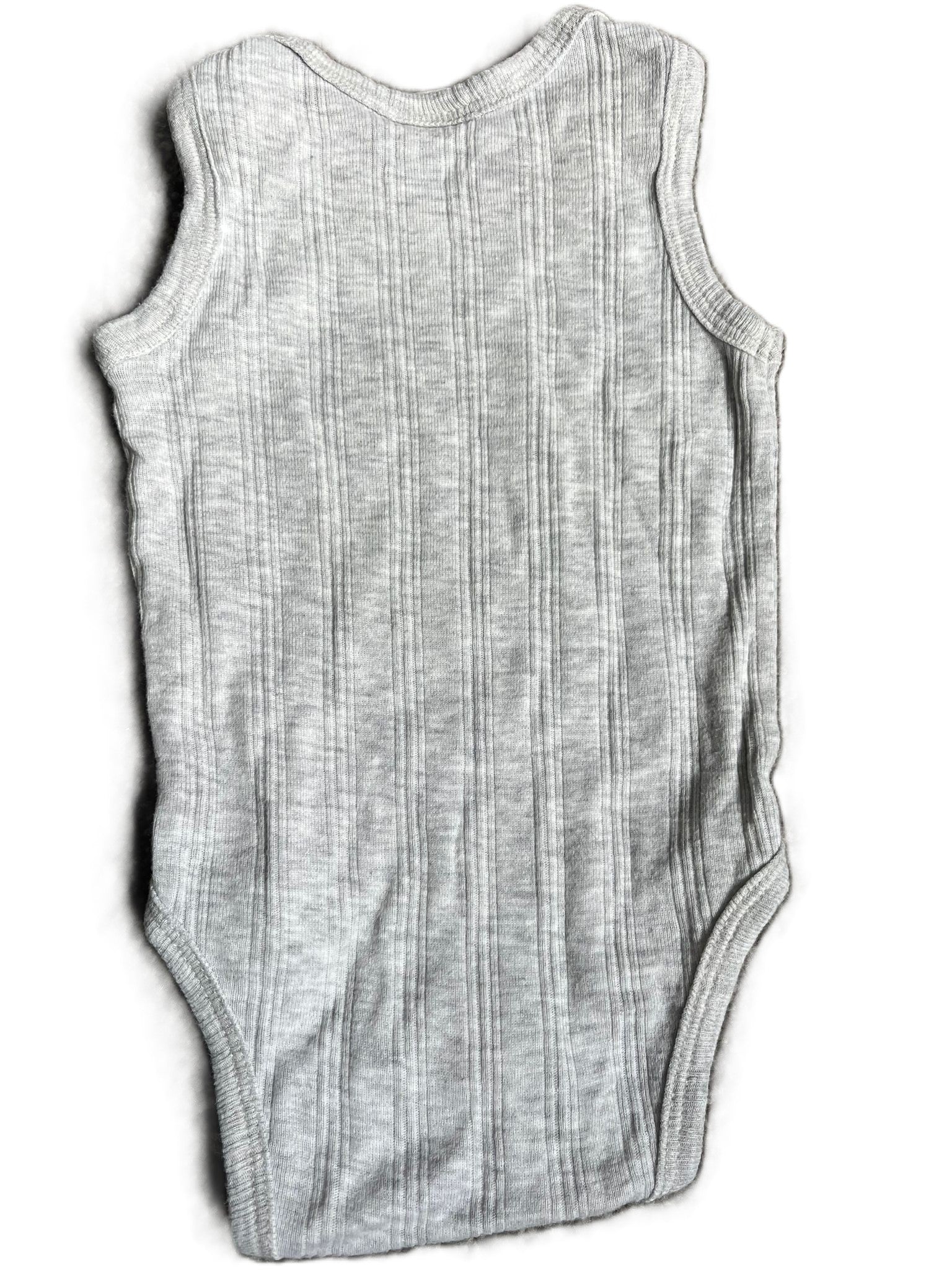 Nature Baby Light Grey Singlet Onesie (0-3mon)