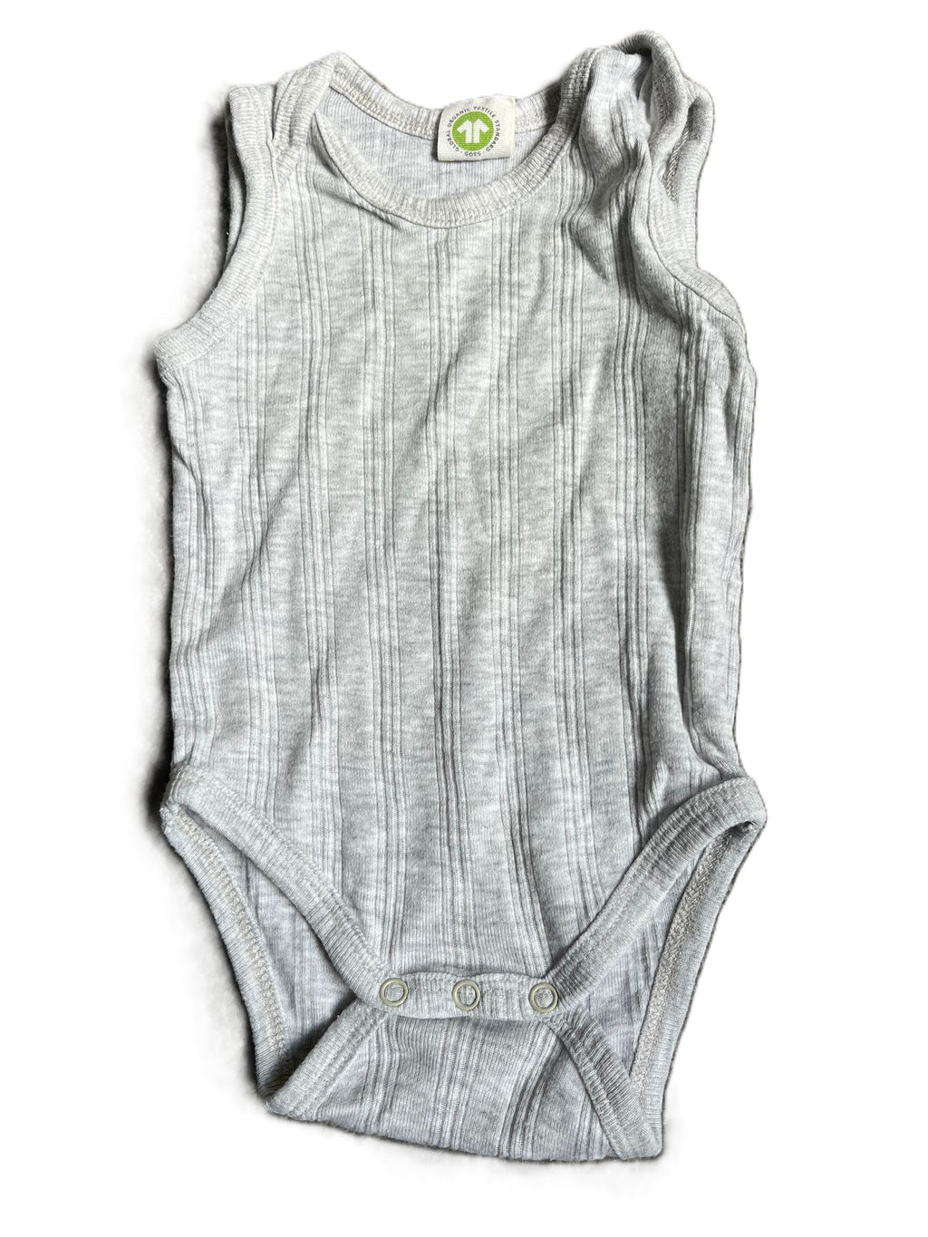 Nature Baby Light Grey Singlet Onesie (0-3mon)