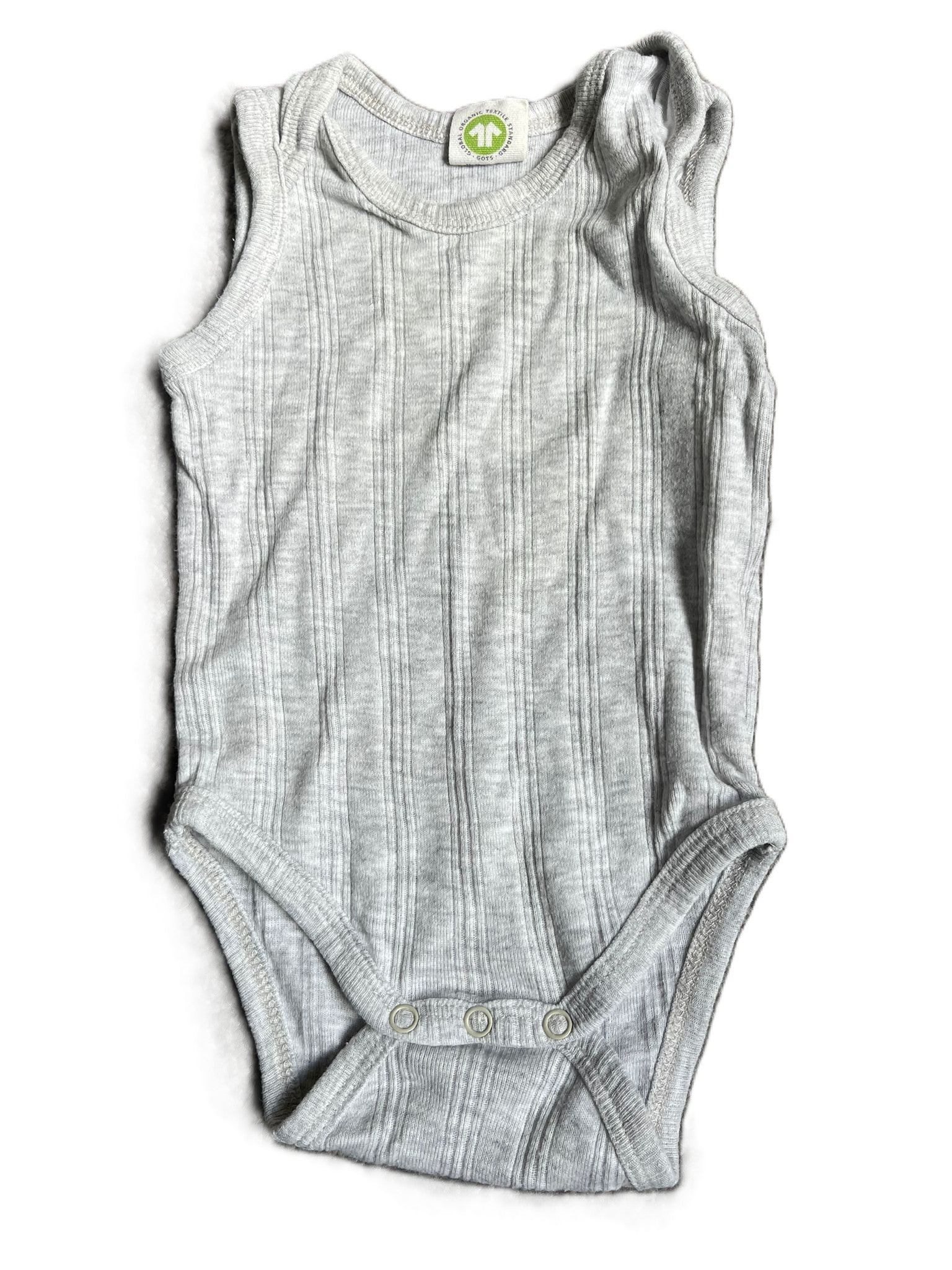 Nature Baby Light Grey Singlet Onesie (0-3mon)