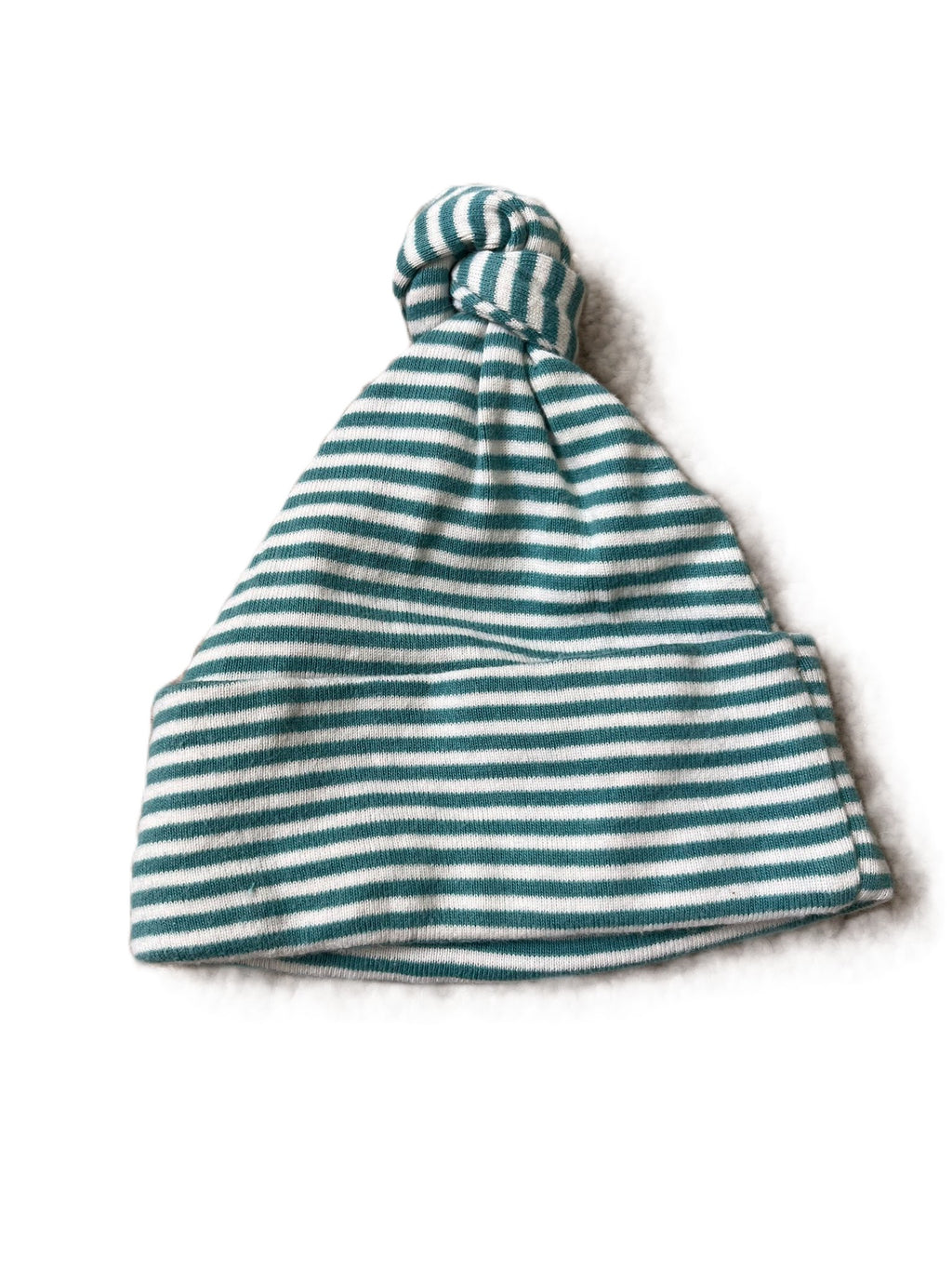 Nature Baby Green Striped Beenie