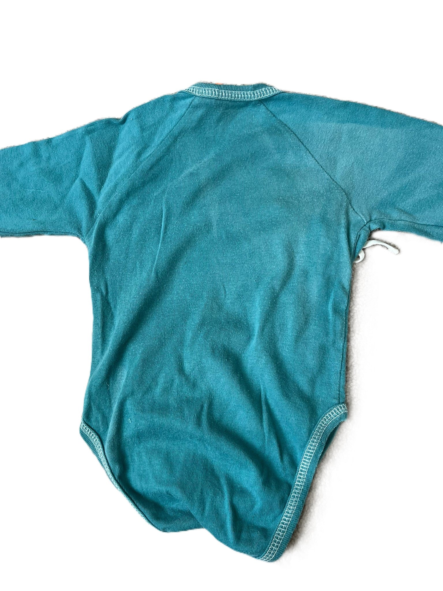 Nature Baby Teal Kimono Onesie (3-6mon)