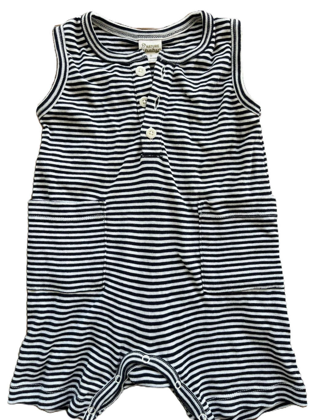 Nature Baby Singlet Striped Romper (6-12 mon)