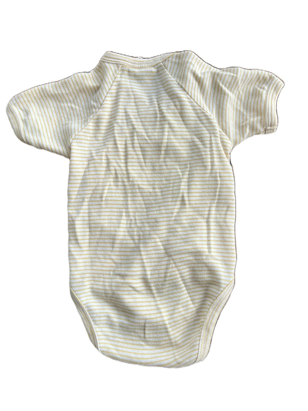 Nature Baby Striped Yellow Kimono Onesie (0-3mon)