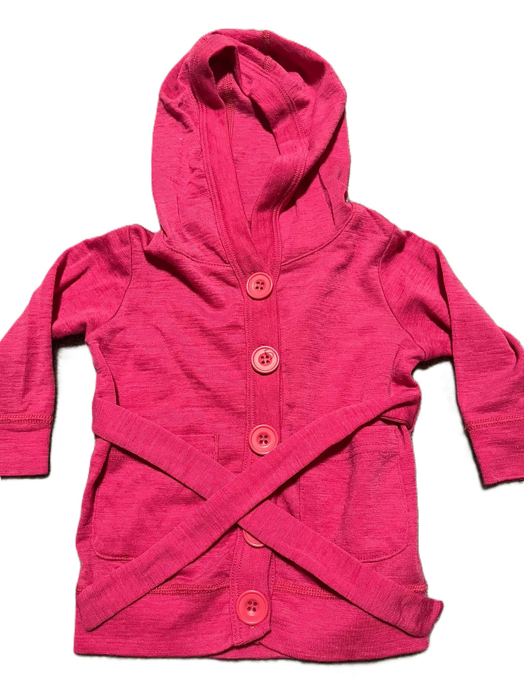 Teeny Weeny Merino Hooded Cardigan (3-6mon)