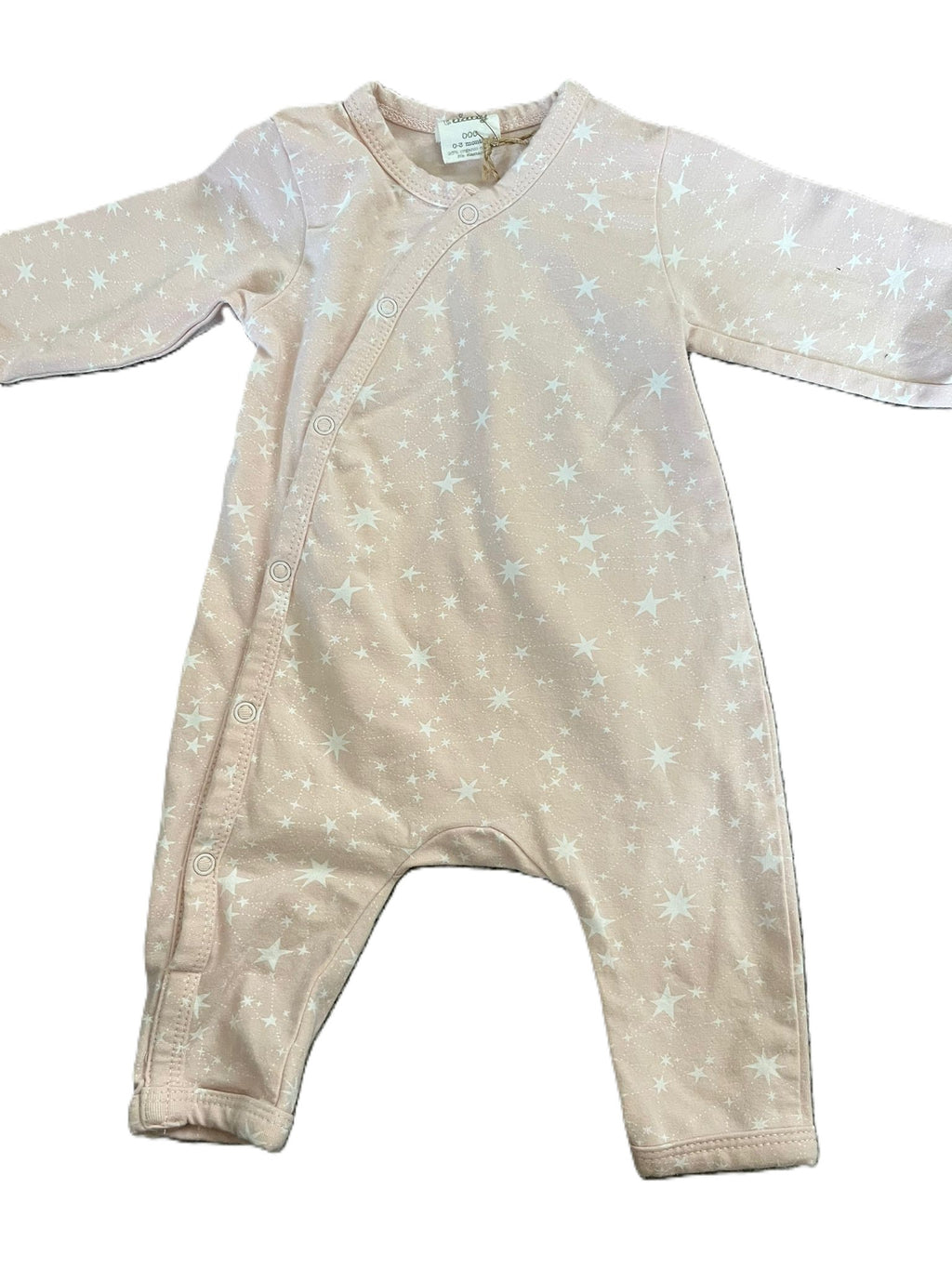 Nature Baby Pink Star Romper (0-3mon)