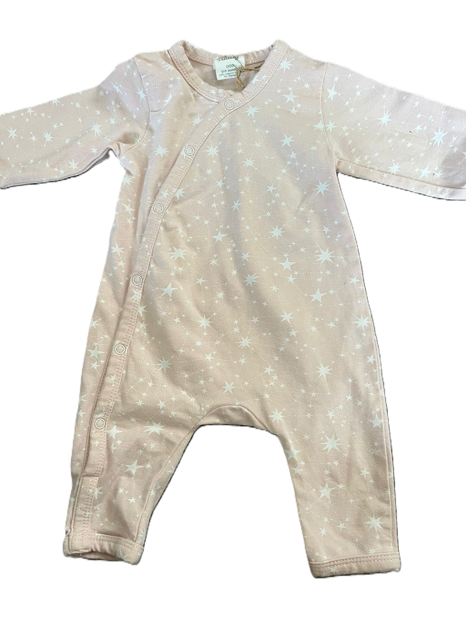 Nature Baby Pink Star Romper (0-3mon)