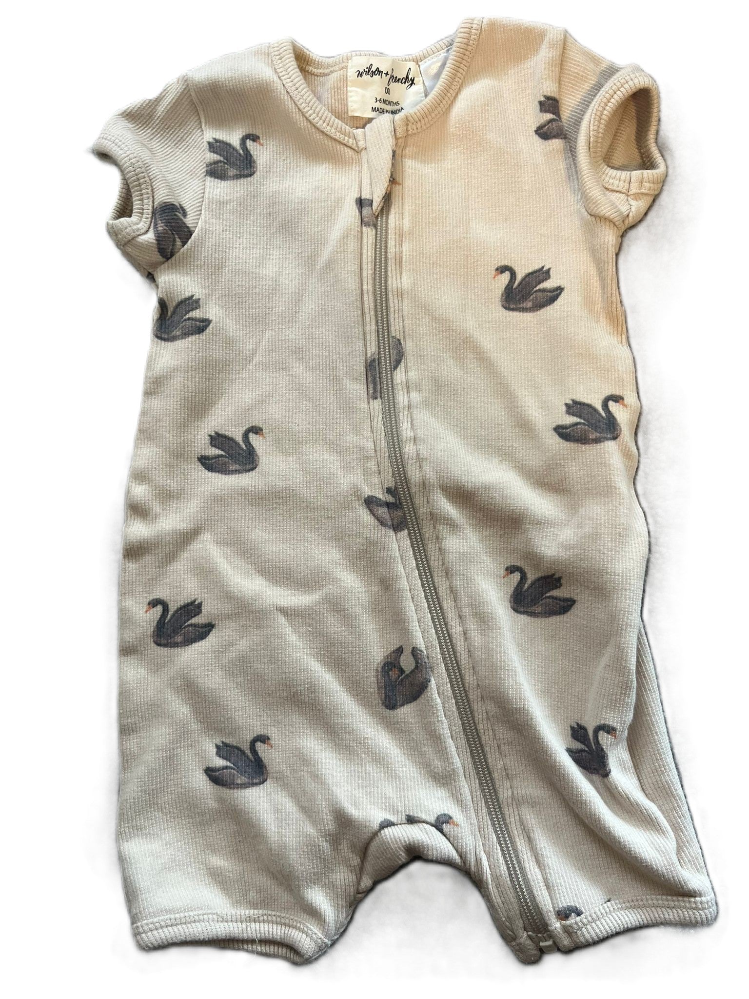 Wilson+Frenchy Swan Romper (3-6mon)