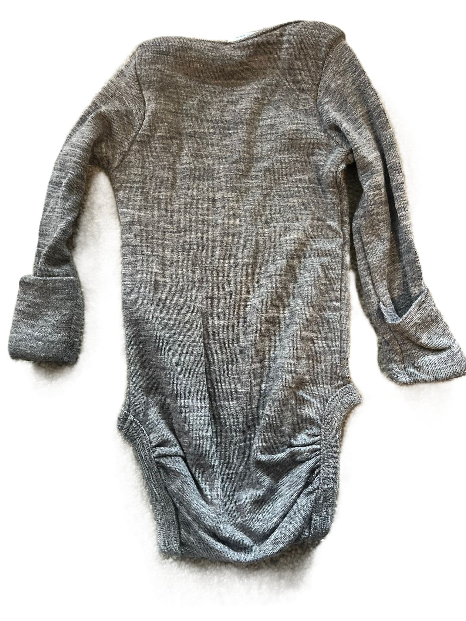 Milly & Milo Grey Merino Onesie (0-3mon)