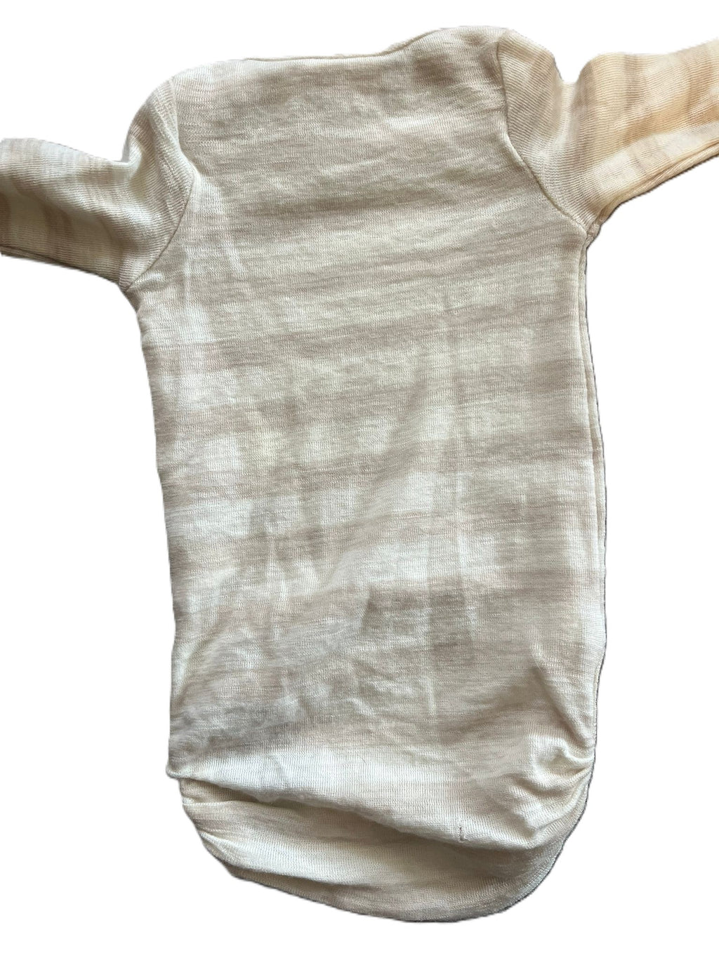 Milly & Milo Beige Striped Merino Onesie (0-3mon)