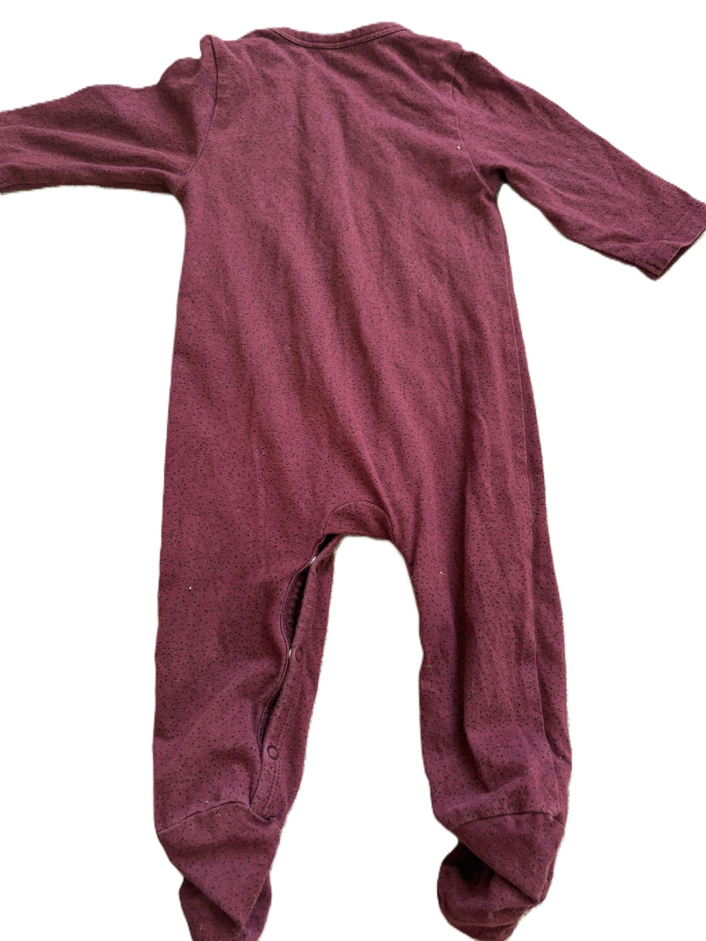 Nature Baby burgundy Sleepsuit (3-6mon)