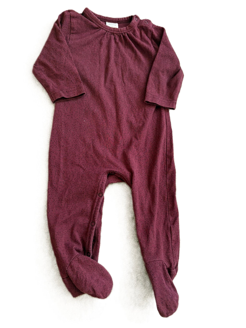 Nature Baby burgundy Sleepsuit (3-6mon)