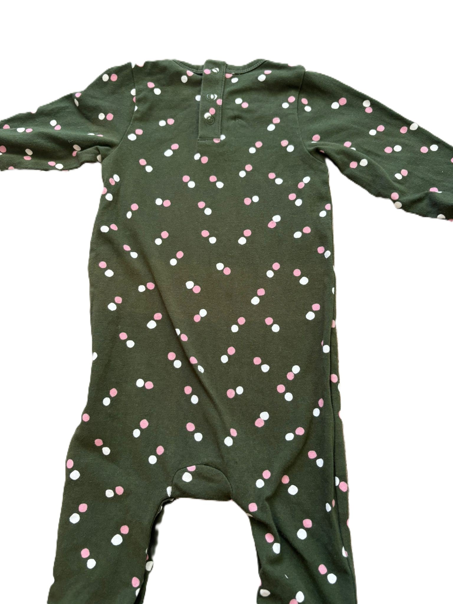 Nature Baby Polka-Dot Sleepsuit (3-6mon)