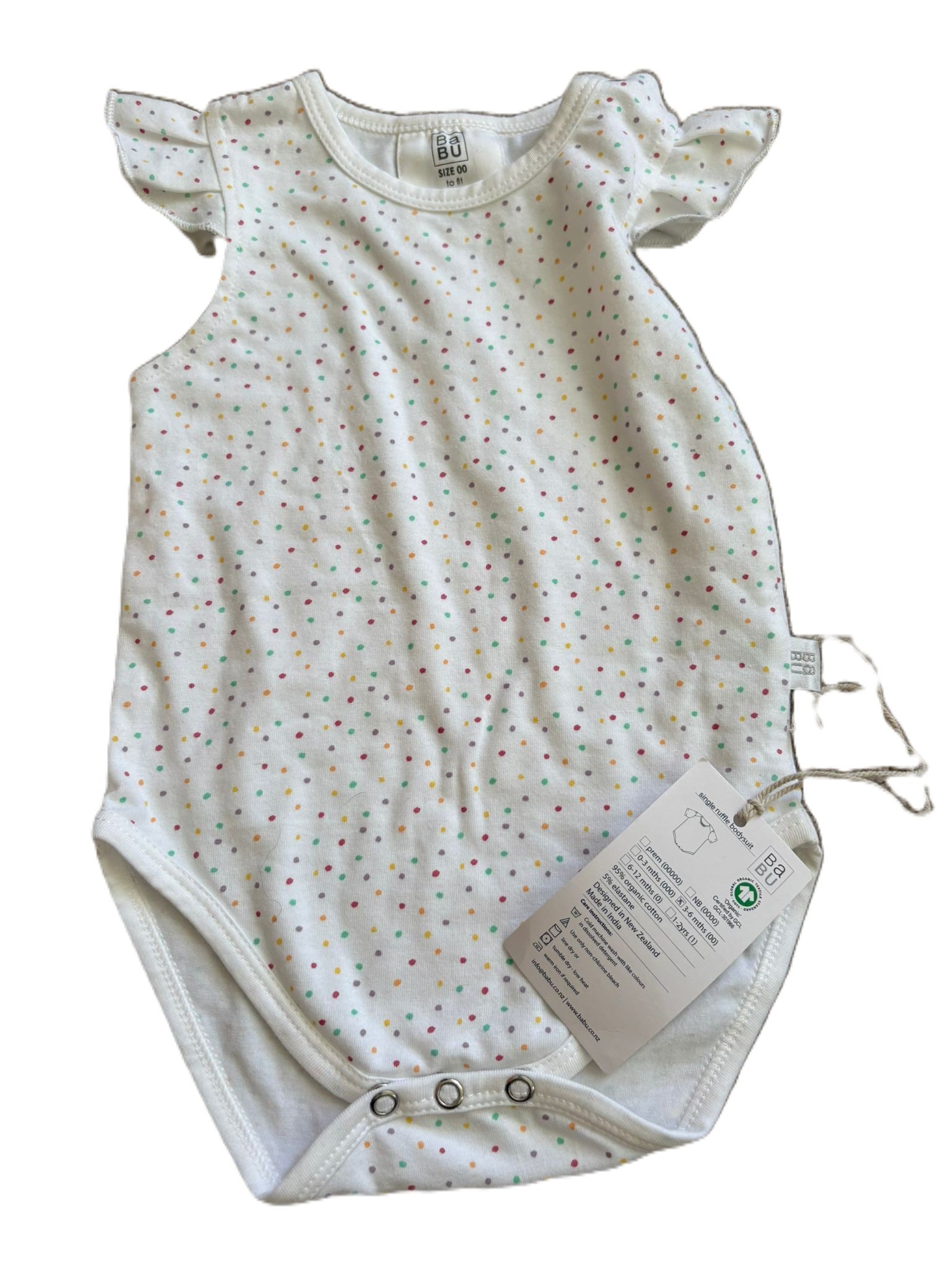 BABU PolkaDot Onesie (3-6mon)
