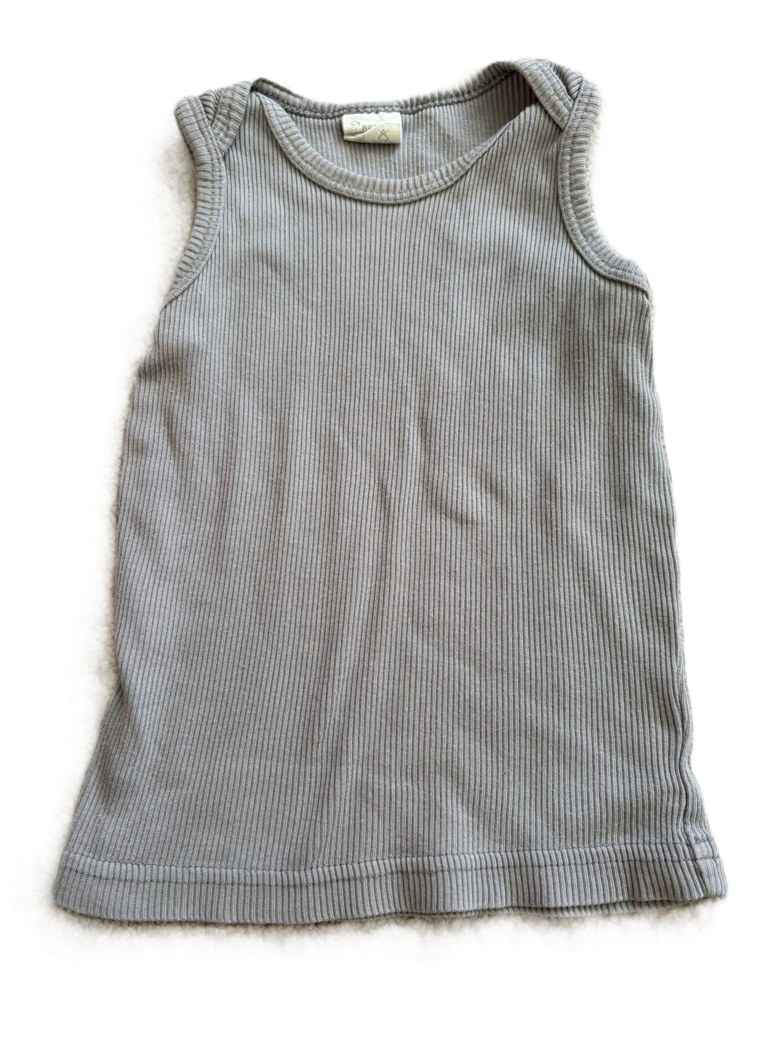 Nature Baby Grey Singlet (1yr)