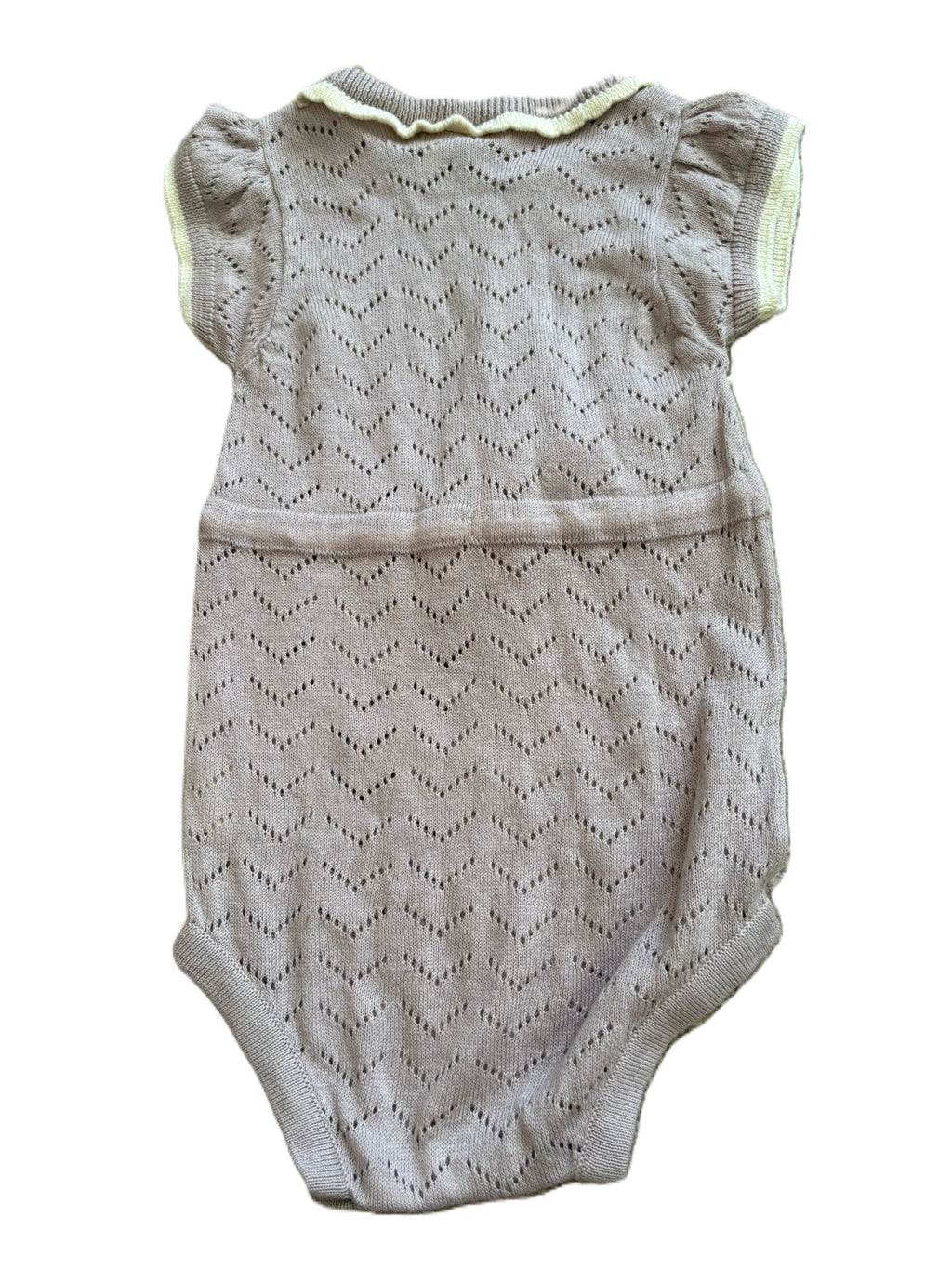 Nature Baby Purple Knitted Romper (3-6mon)