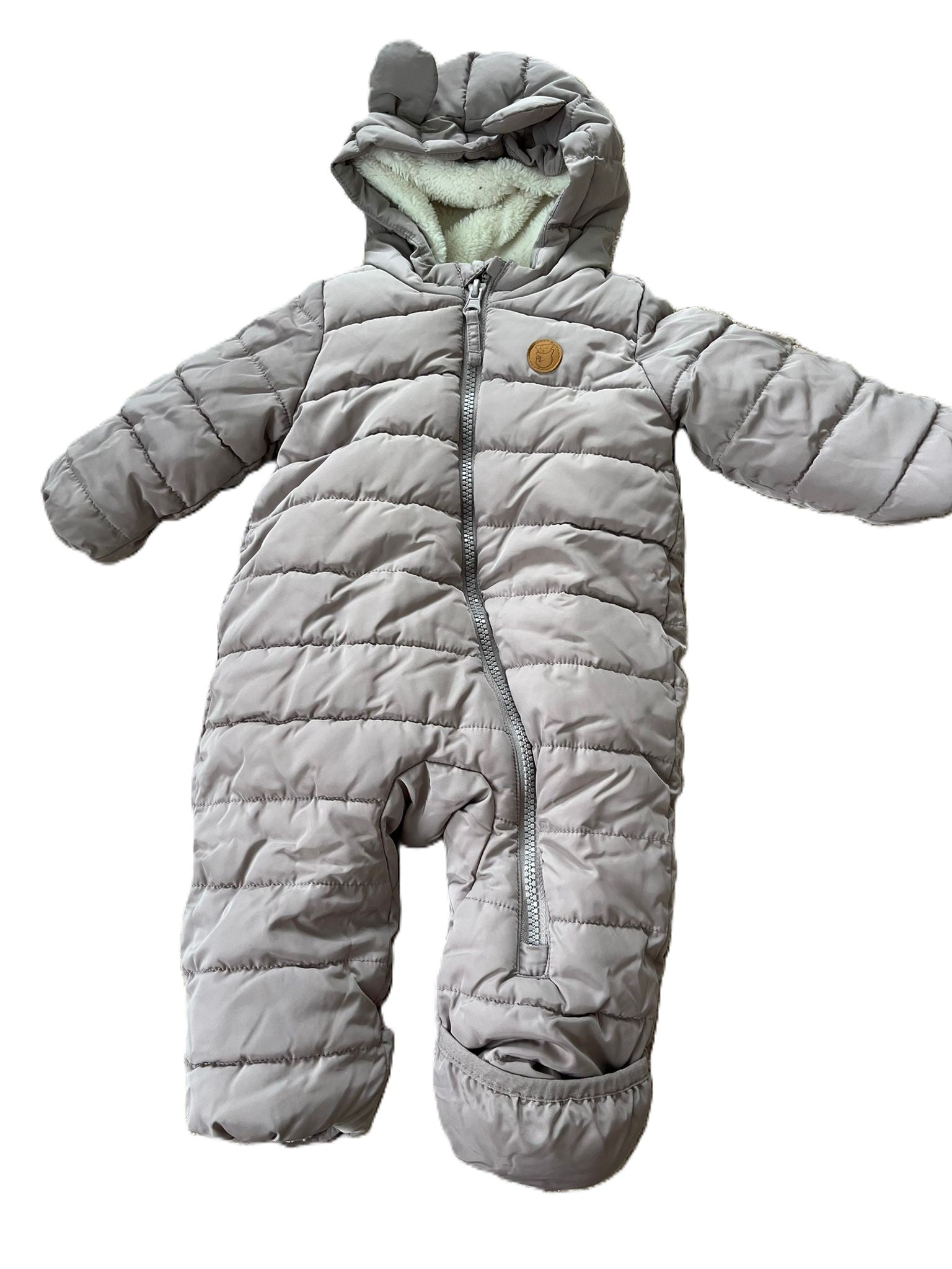 H&M Mauve Snowsuit (2-4mon)