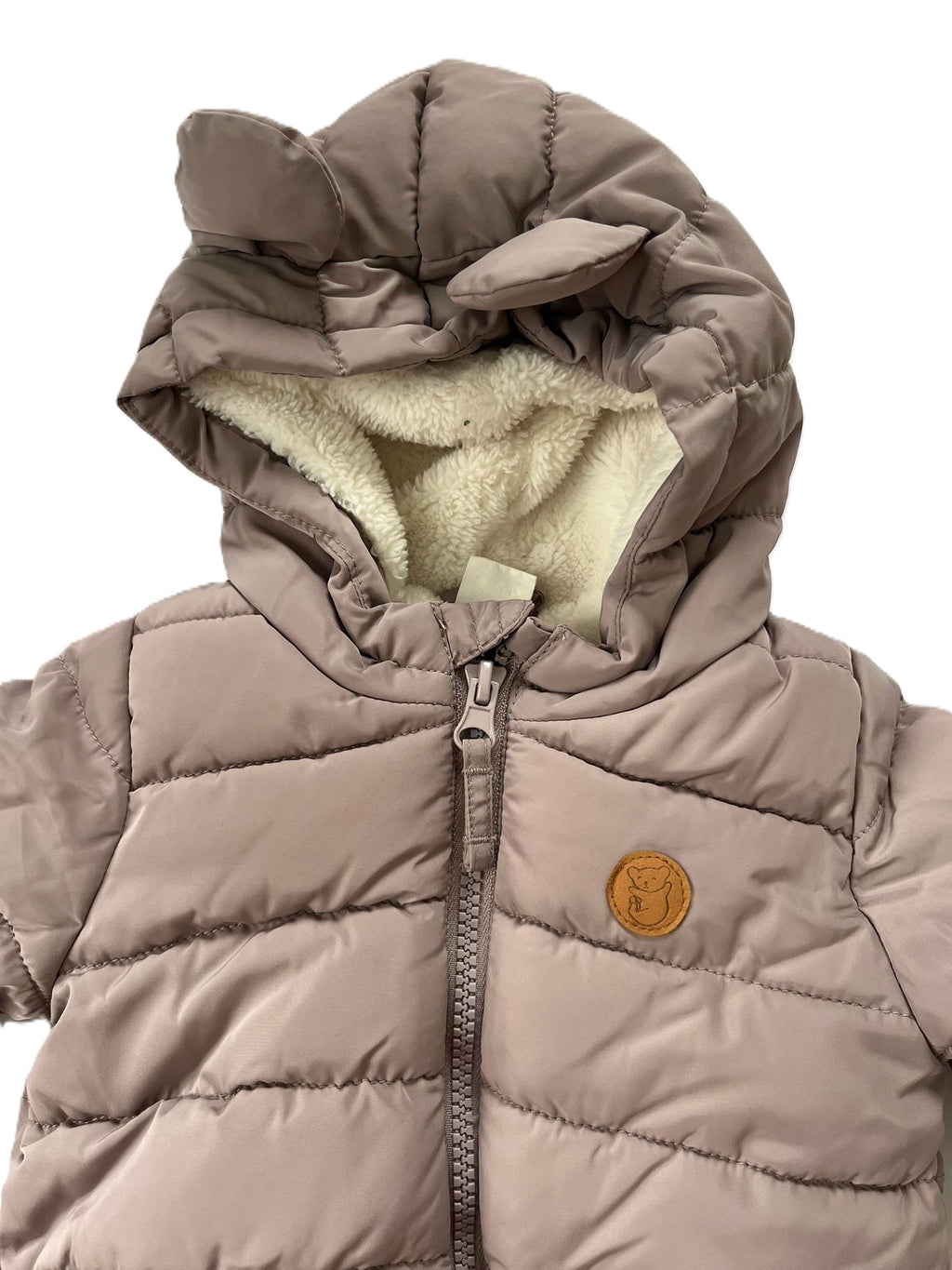 H&M Mauve Snowsuit (2-4mon)