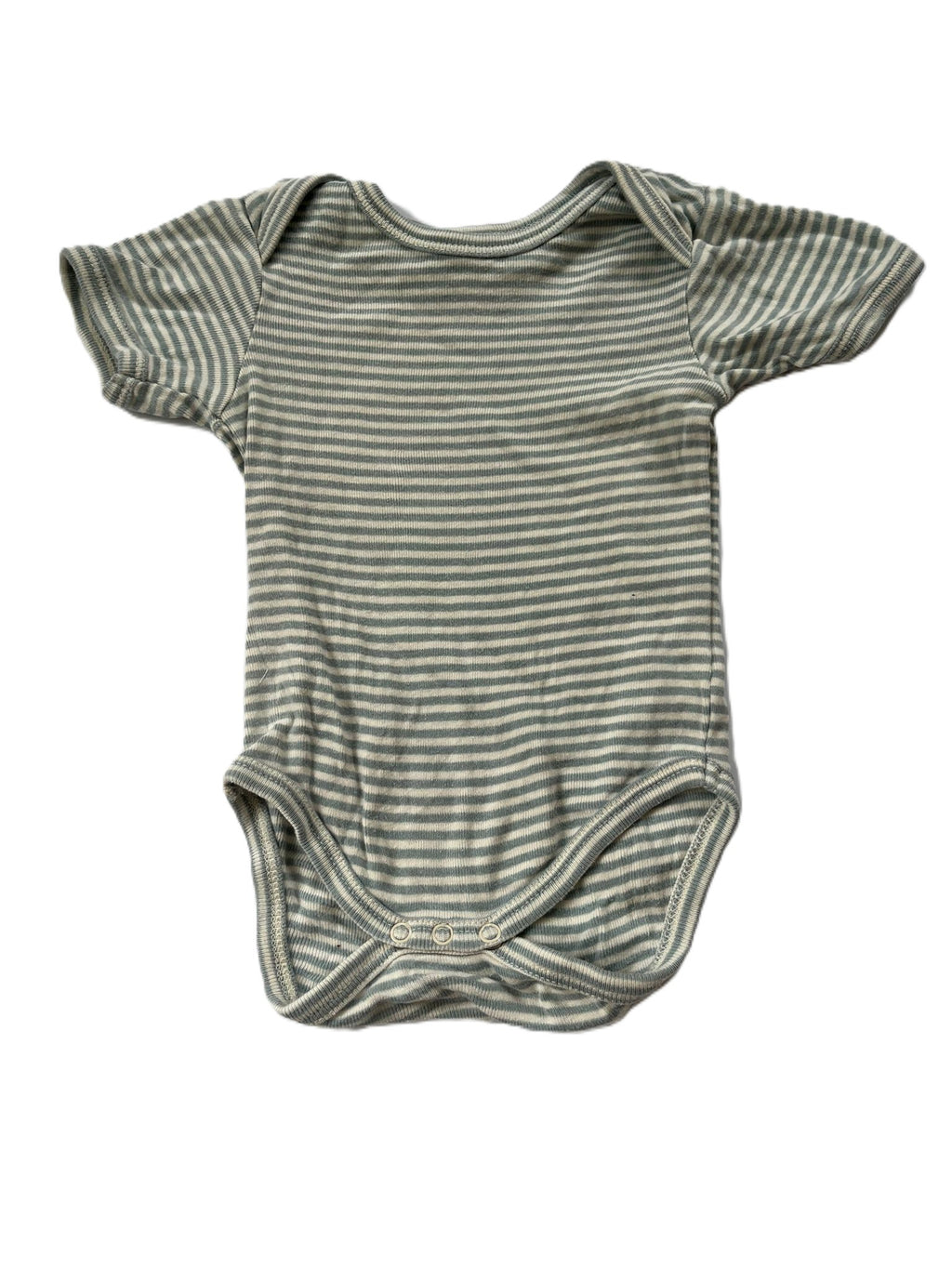 Nature Baby Blue striped Onesie (0-3mon)