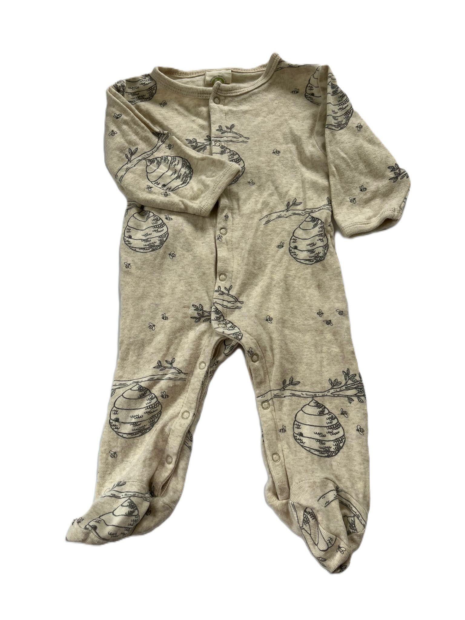 Nature Baby Beehive Sleepsuit (0-3mon)