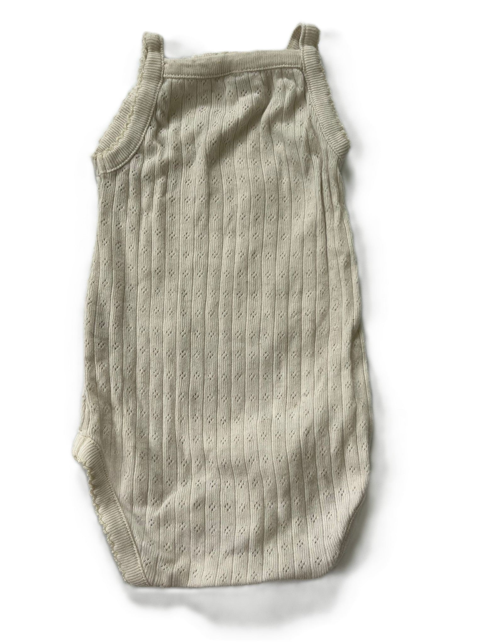 Nature Baby Pointelle Singlet (0-3mon)
