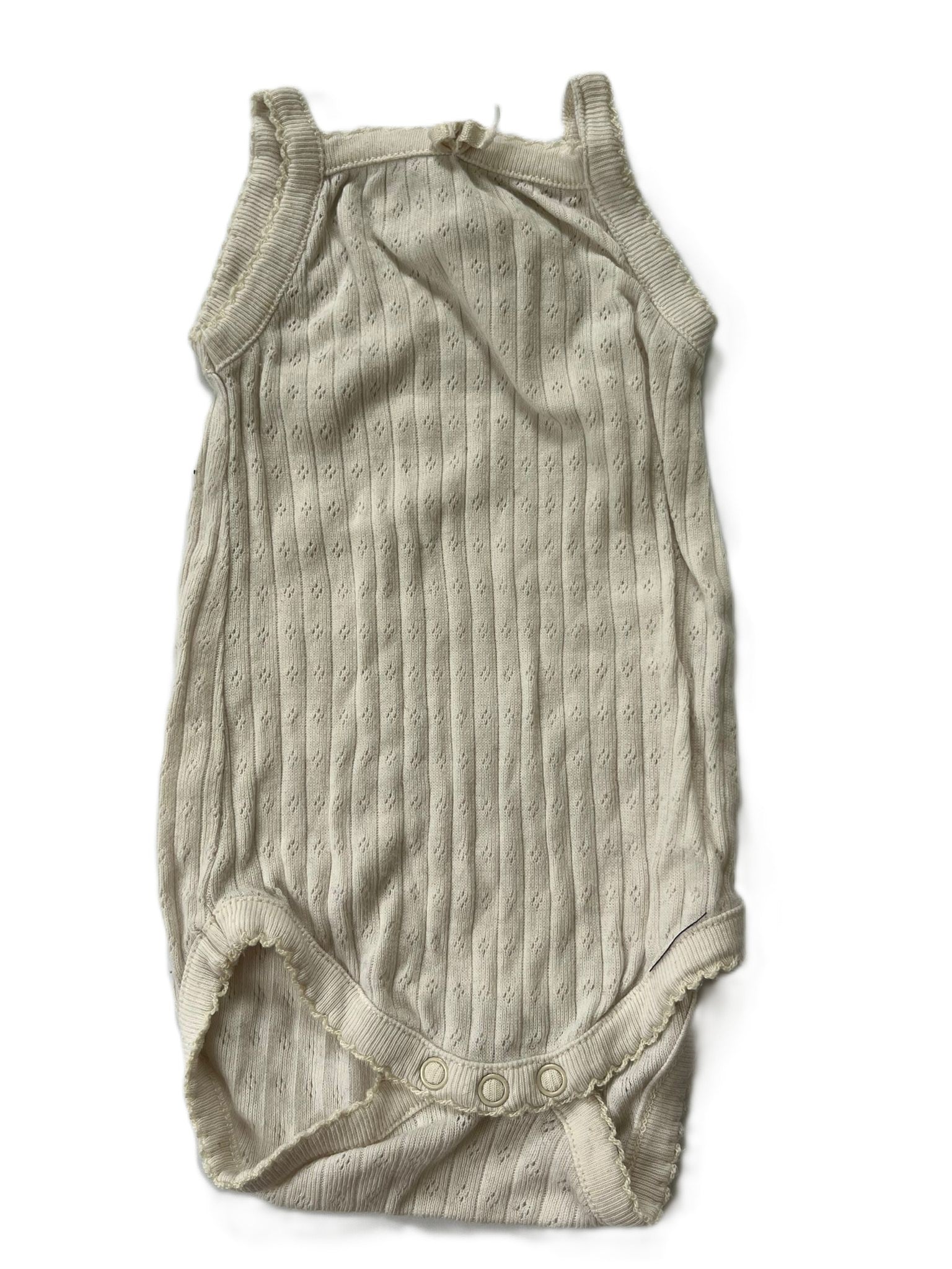 Nature Baby Pointelle Singlet (0-3mon)