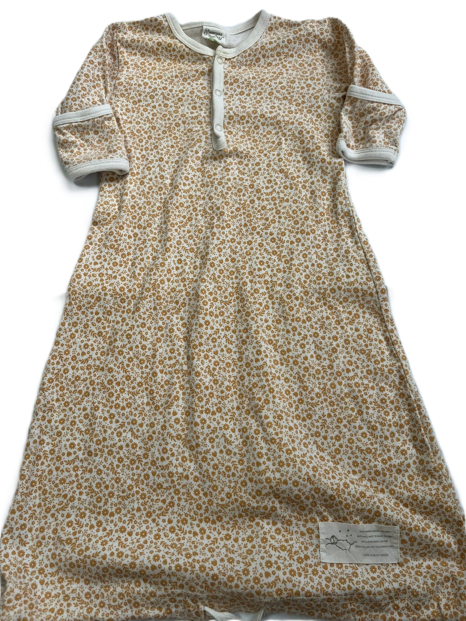 Nature Baby Floral Sleep Gown (0-3mon)