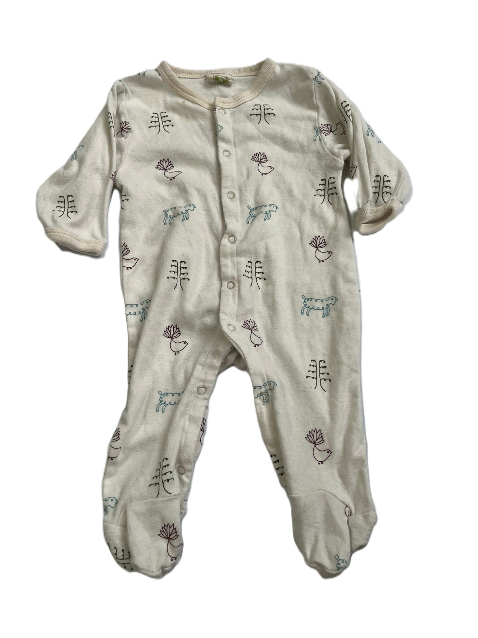 Nature Baby Fantail Sleepsuit (0-3mon)