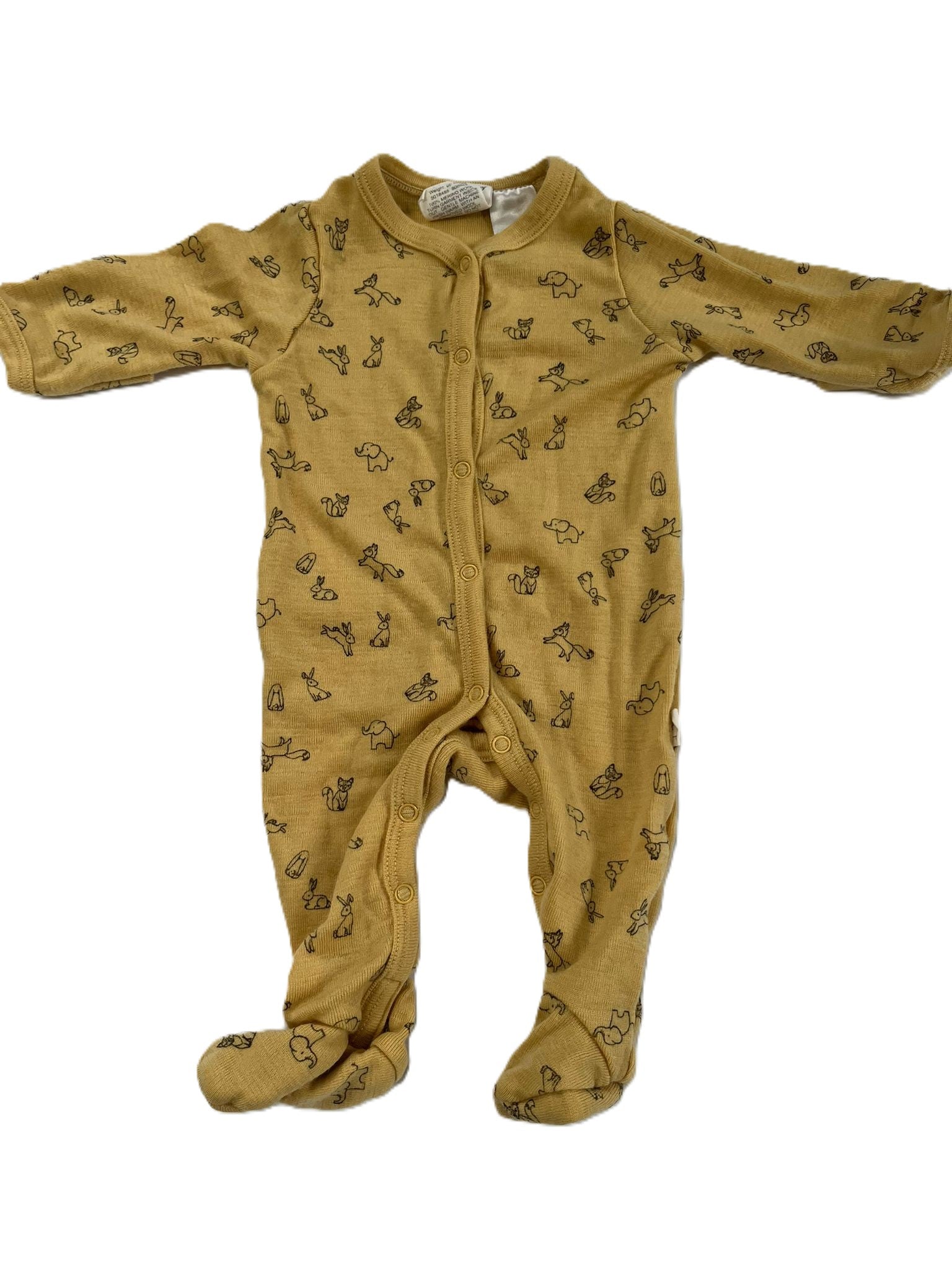 Baby Baby Merino Animal Onesie (NB)