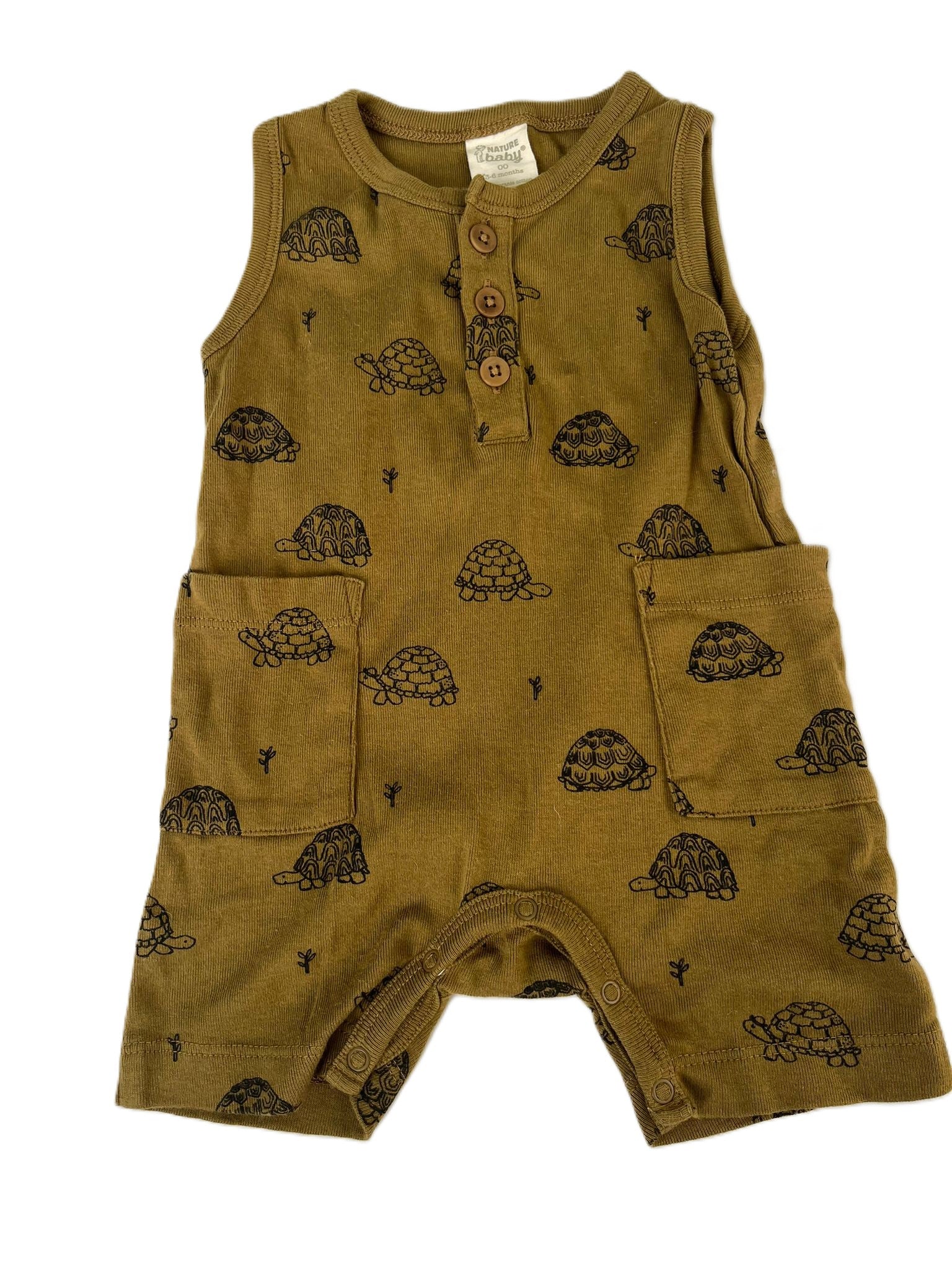Nature Baby Turtle Romper (3-6mon)