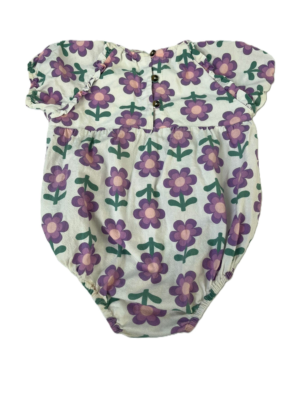 Seed Purple Floral Onesie Bloomers (6-12mon)