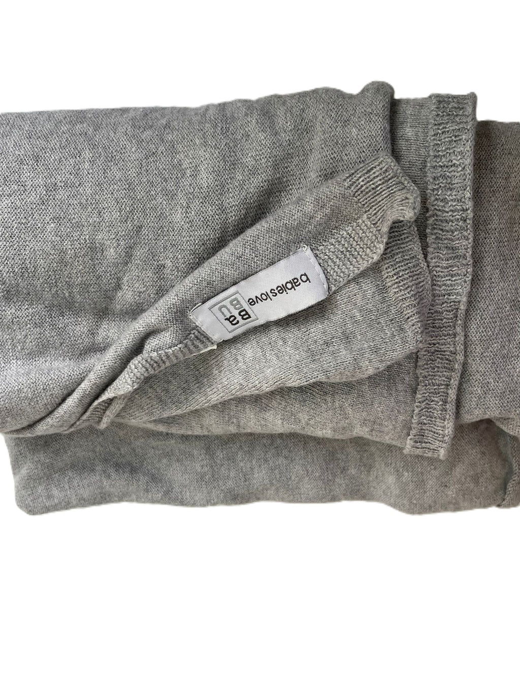 BaBu Grey Organic Cotton Blanket