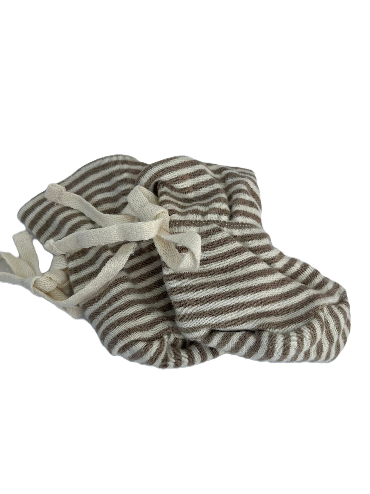 Nature Baby Striped Booties (0-3mon)