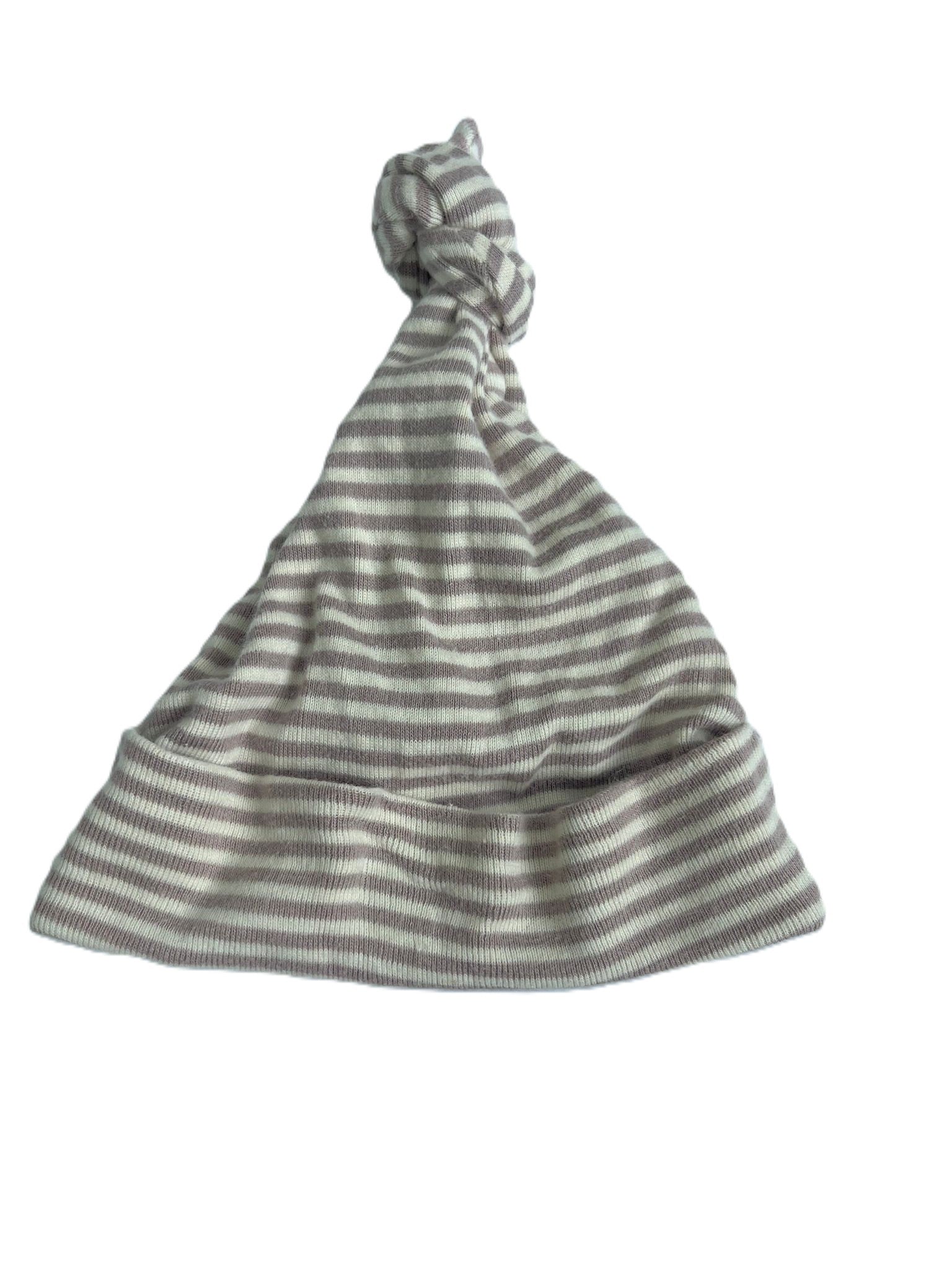Nature Baby Striped Beanie (6-12mon)