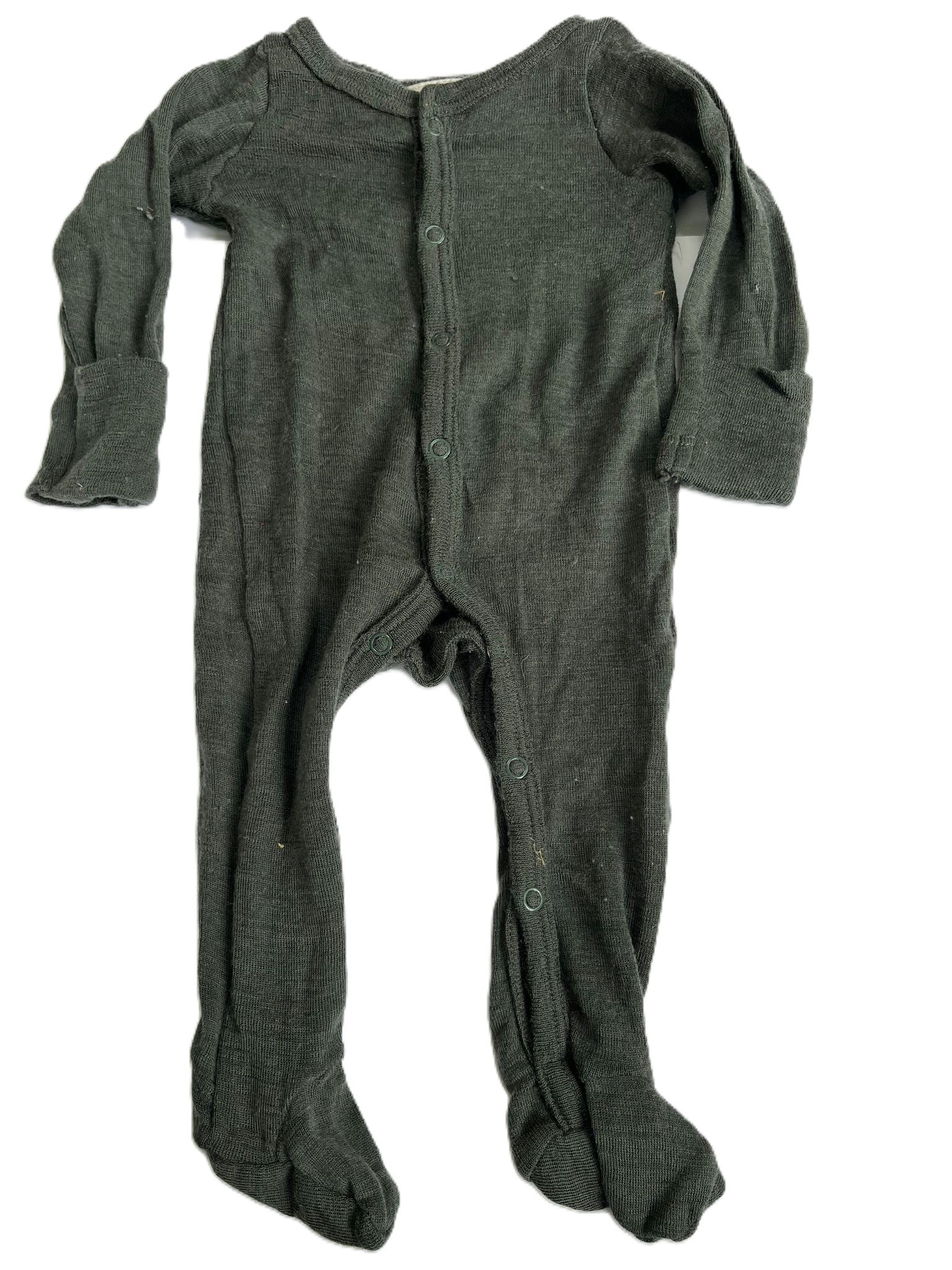 Milly&Milo Merino Forest Green Onesie (Prem)