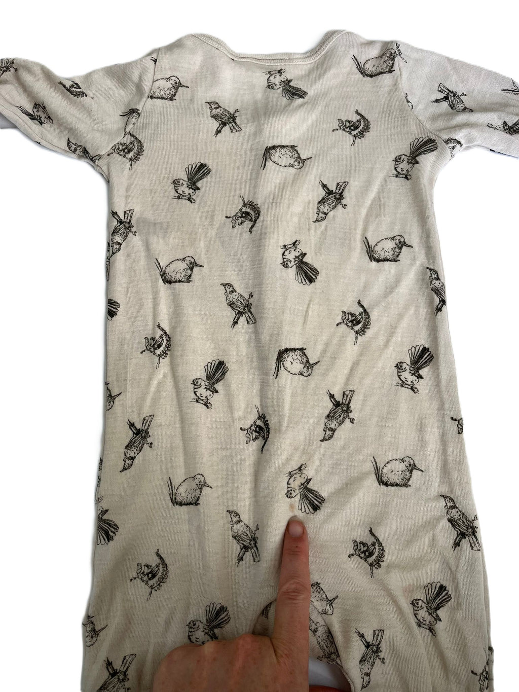 Milly&Milo Merino NZ Bird Sleepsuit (12-18mon)