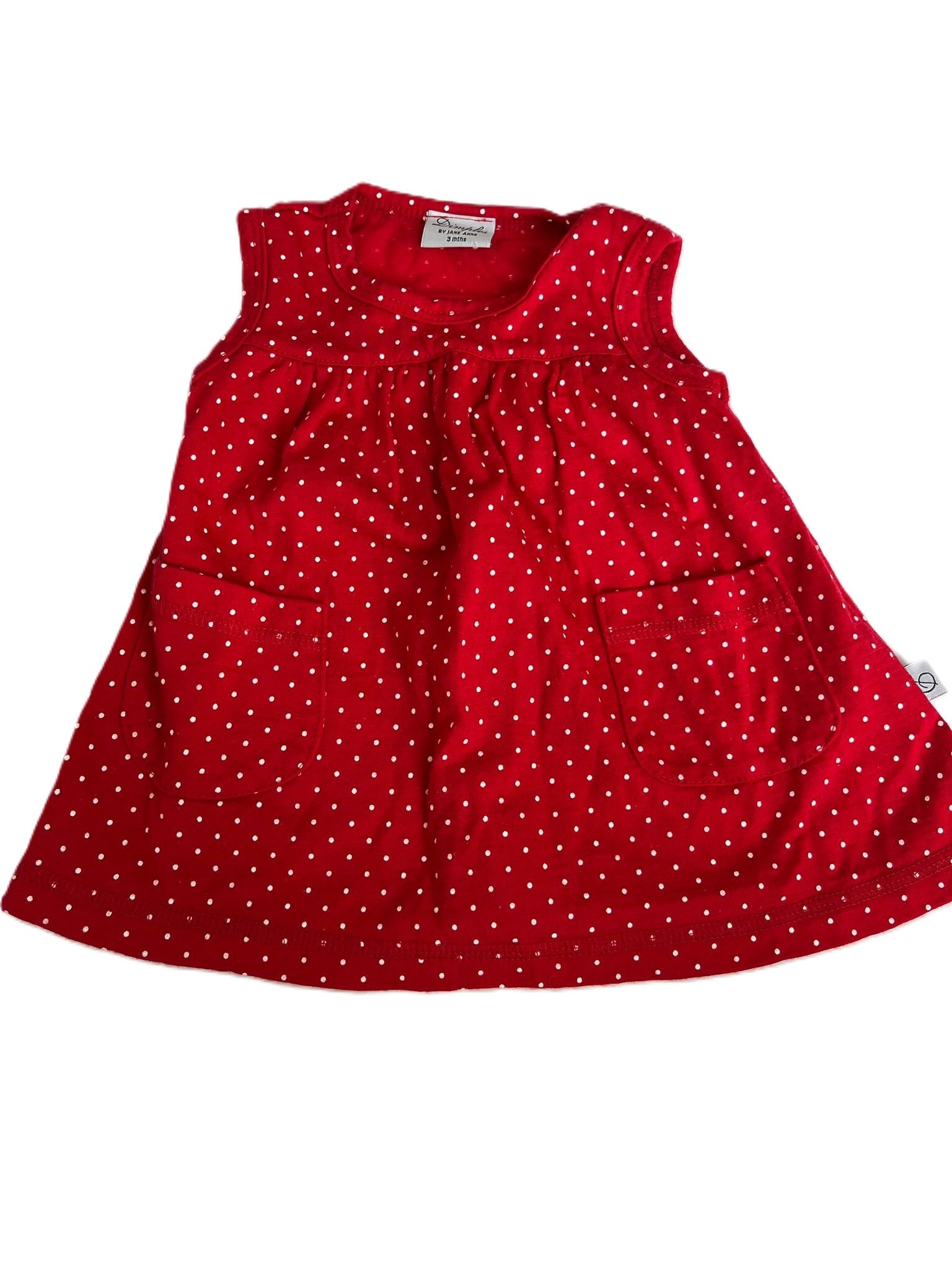 Dimples Merino Red Dress (3mon)
