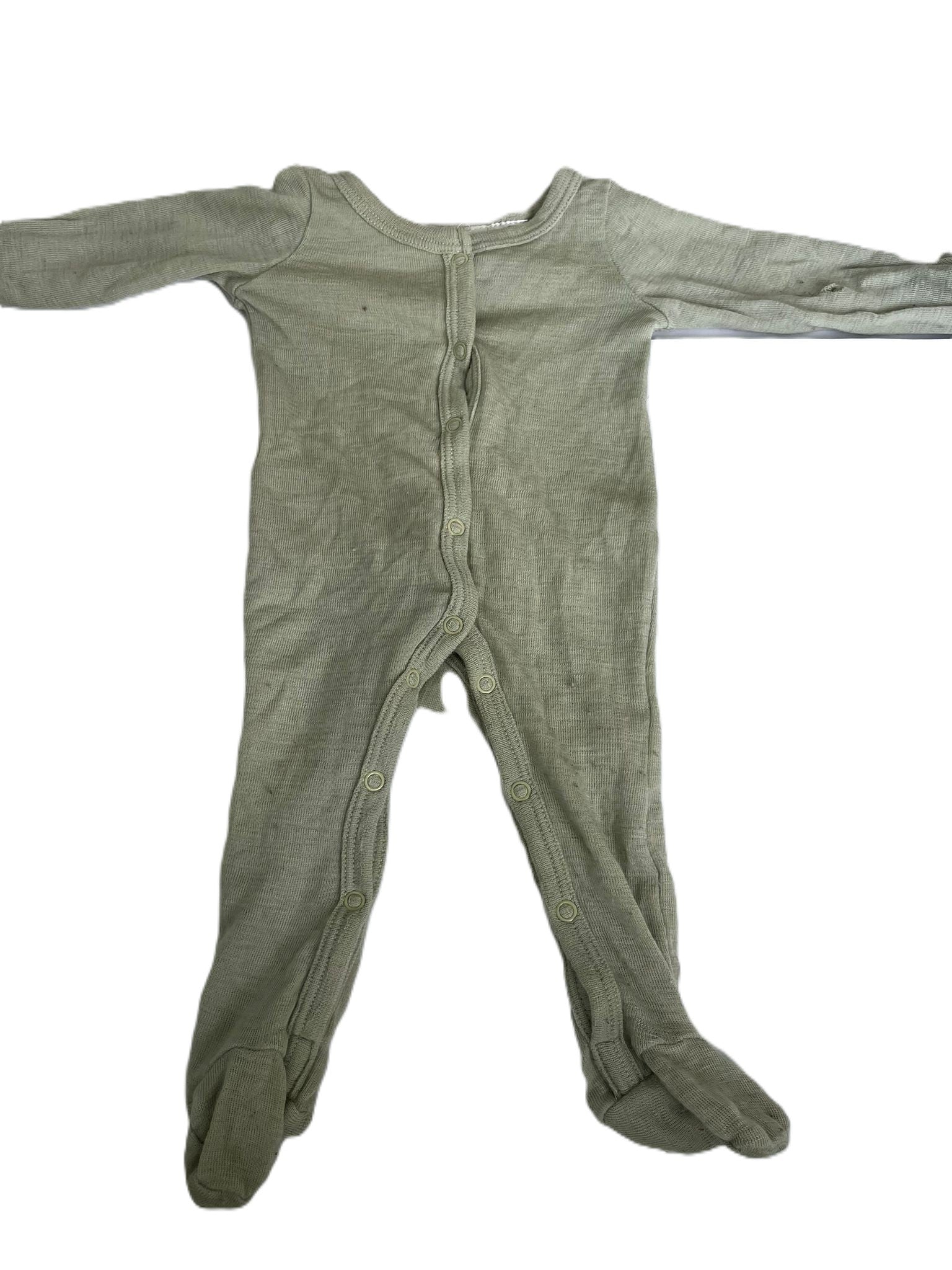 Milly&Milo Merino Olive Sleepsuit (PREM)