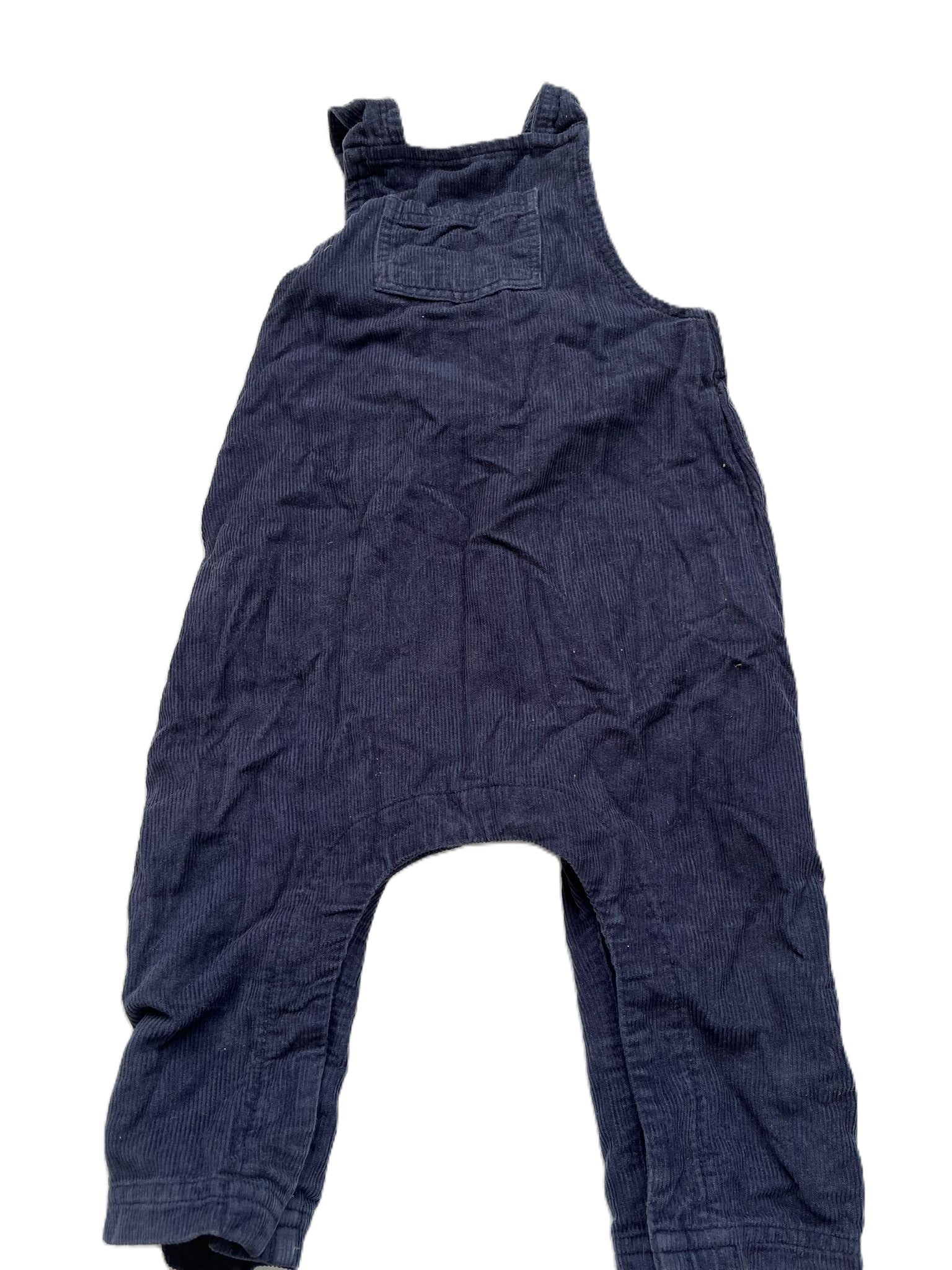 Nature Baby Navy Corduroy Overalls (1yr)