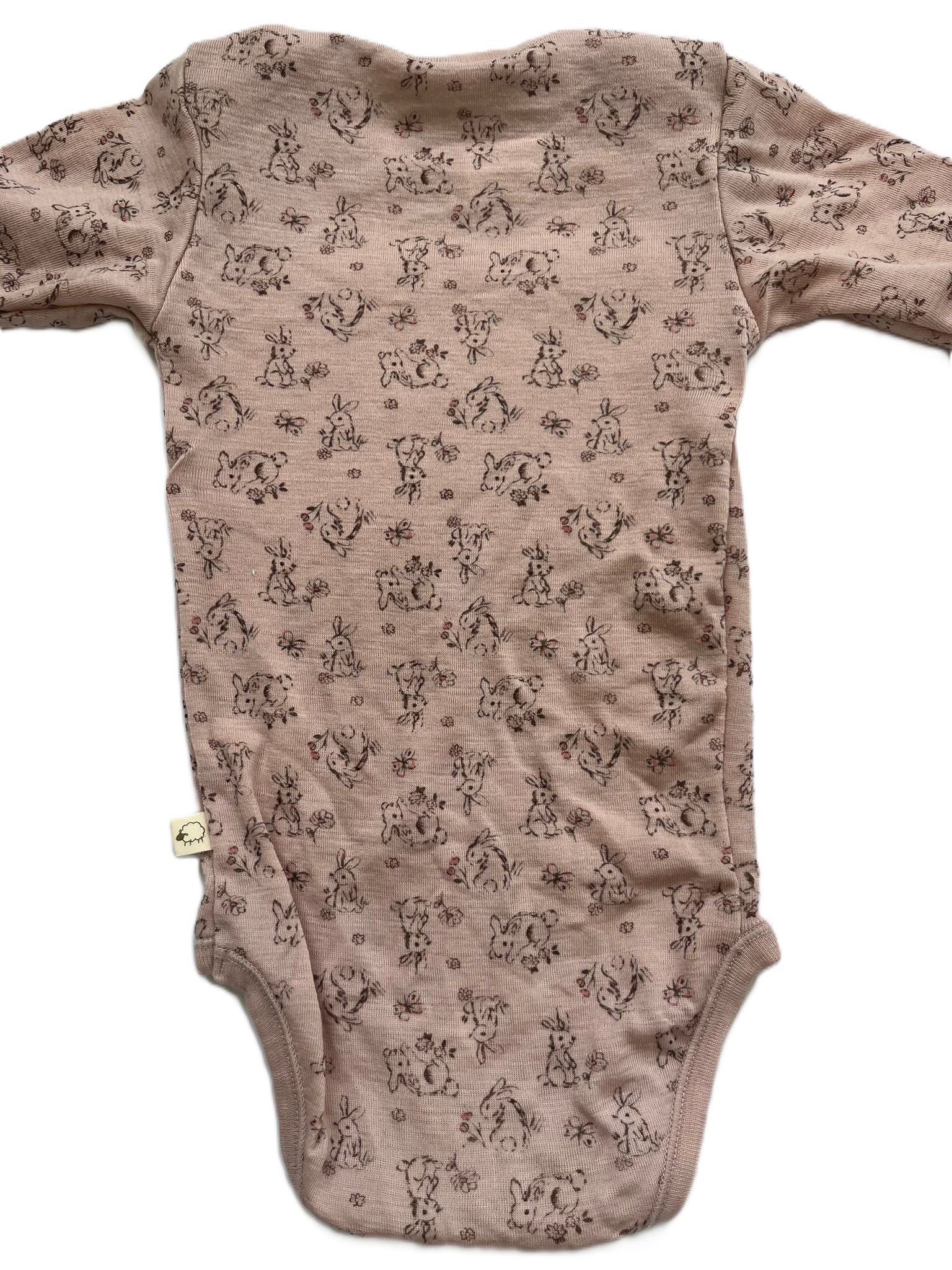 ricochet Merino Bunny Onesie (12-18mon)