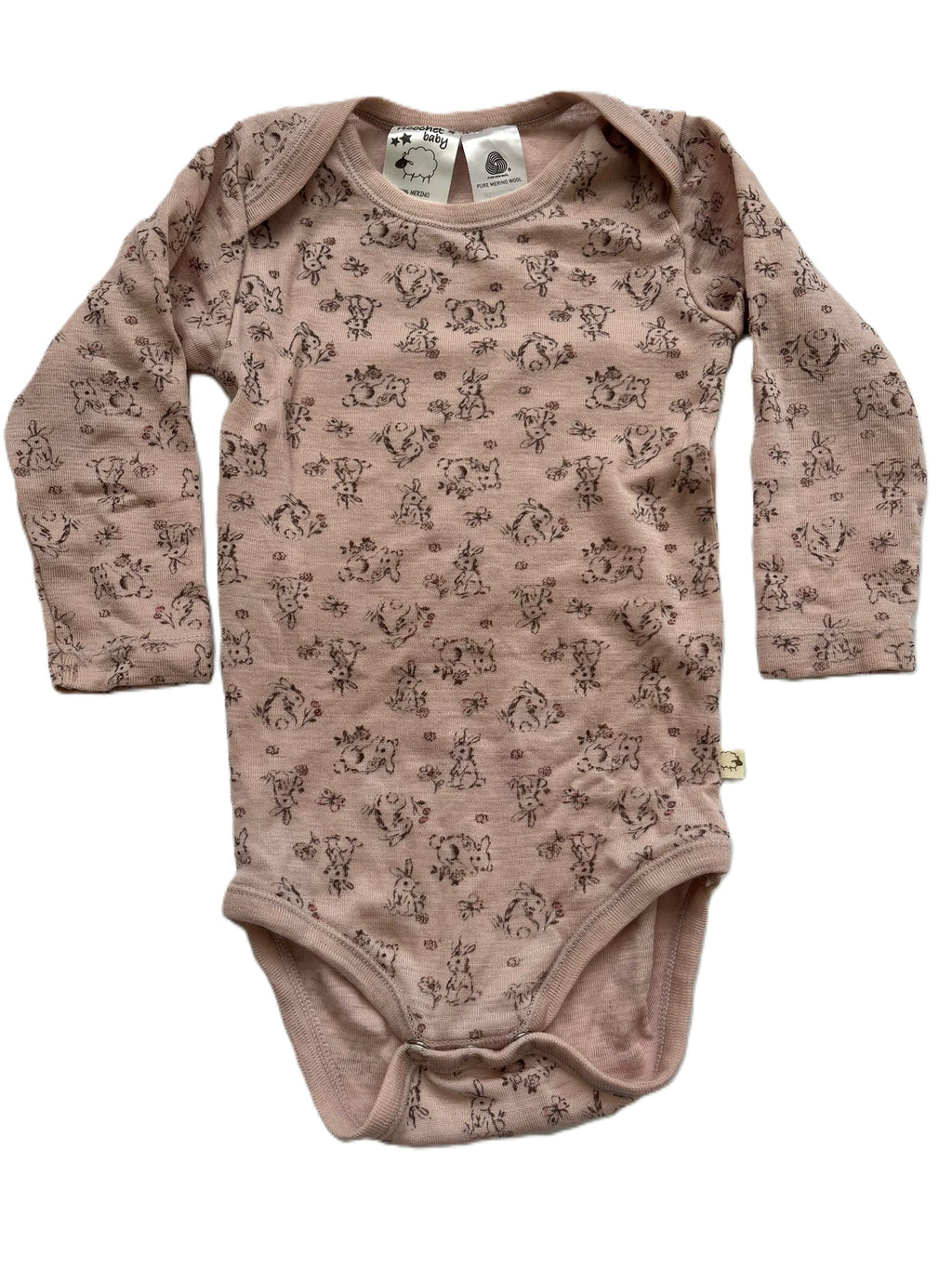 ricochet Merino Bunny Onesie (12-18mon)