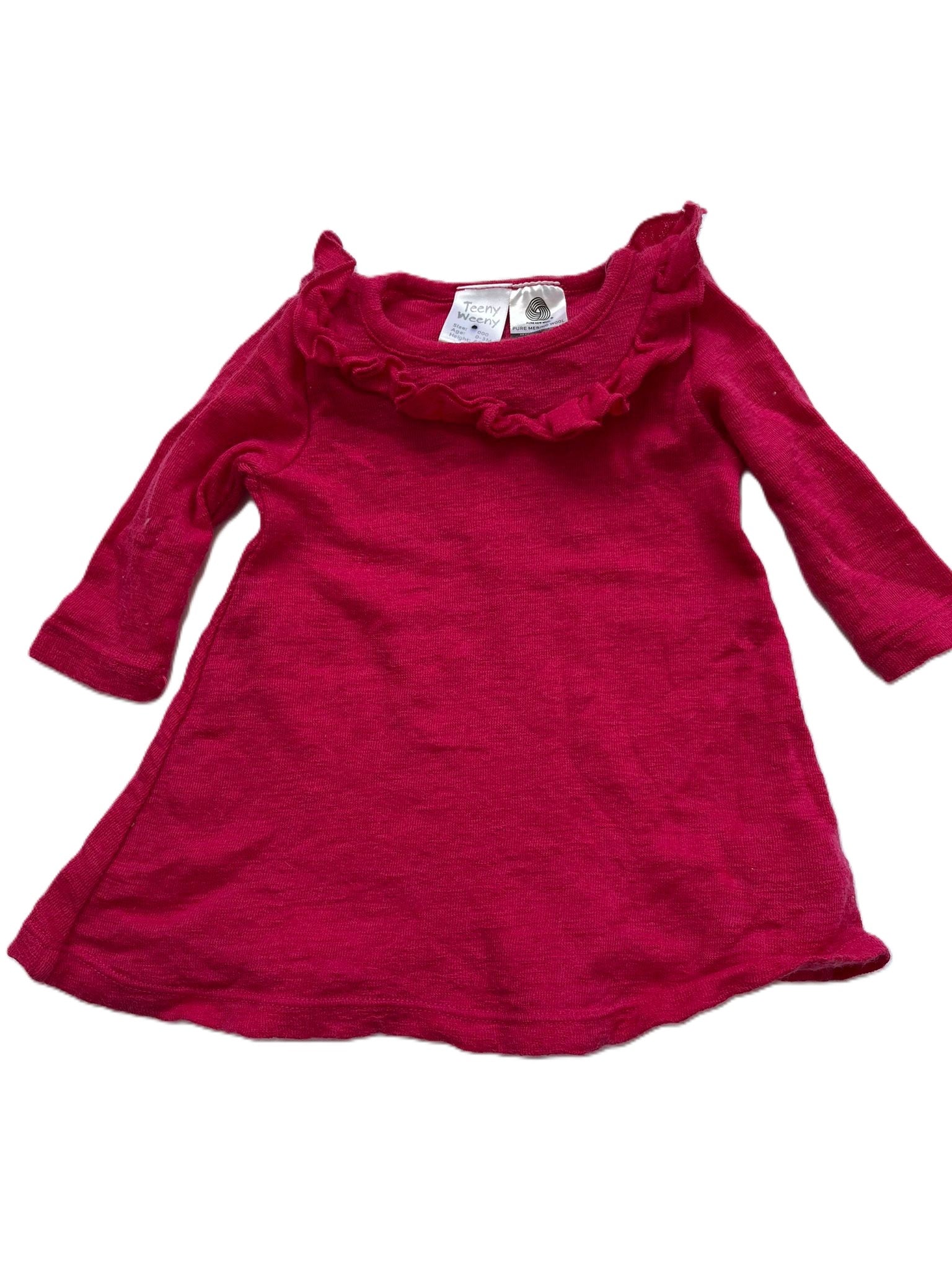 Teeny Weeny Merino Dress (0-3mon)