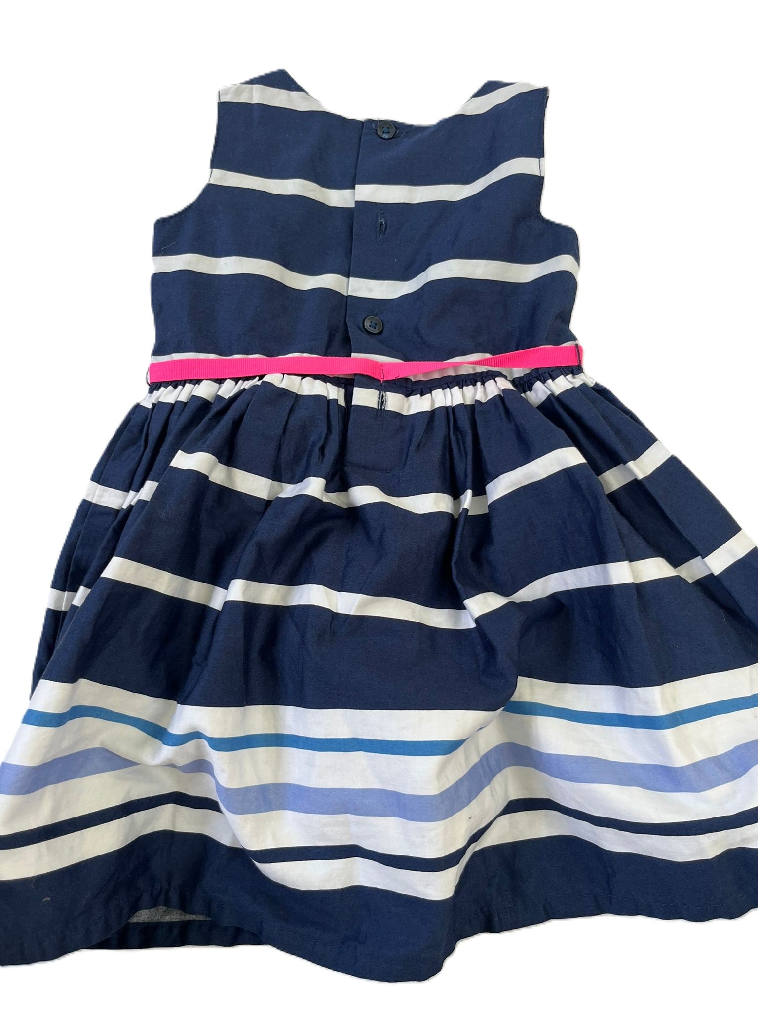 Carter's Blue Striped Dress (12mon)